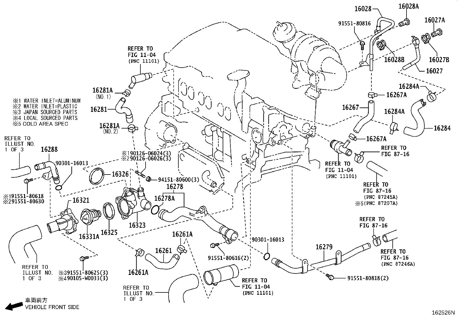 TOYOTA 90916-03125 - Thermostat, Kühlmittel alexcarstop-ersatzteile.com