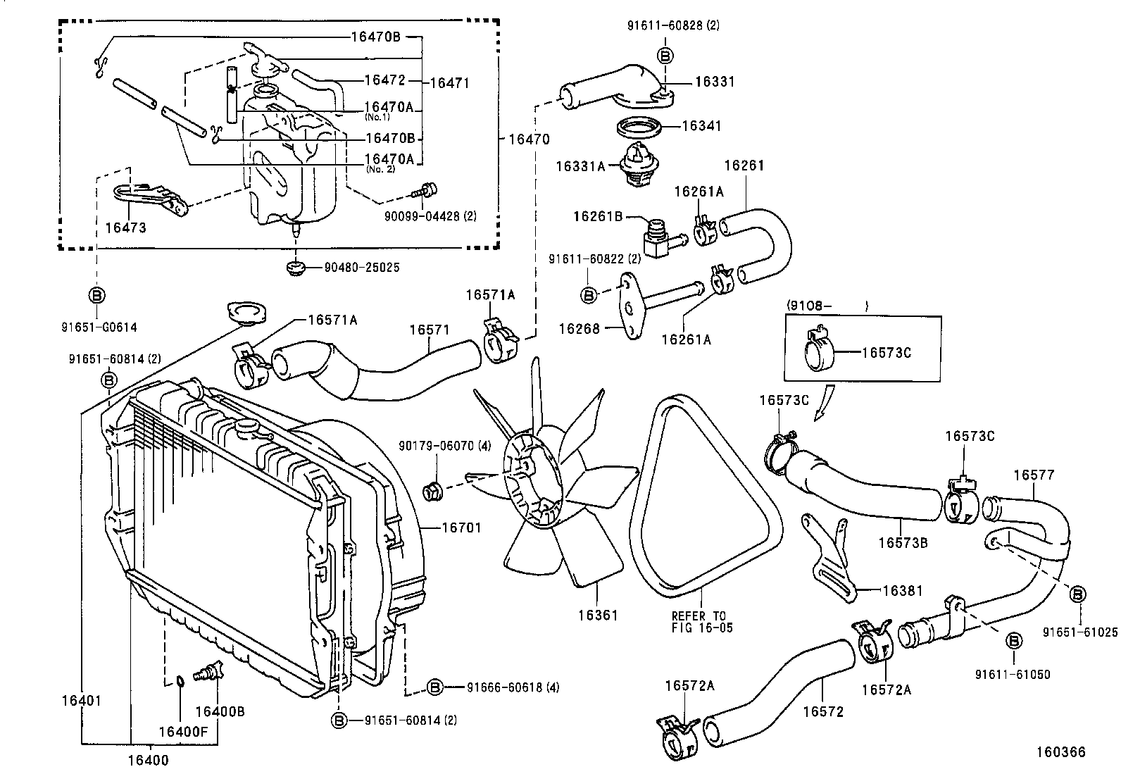 TOYOTA 90916-03078 - Thermostat, Kühlmittel alexcarstop-ersatzteile.com