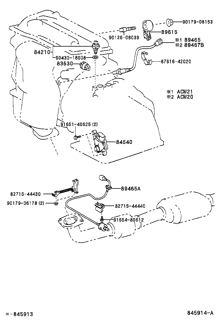 TOYOTA 8946544110 - Lambdasonde alexcarstop-ersatzteile.com