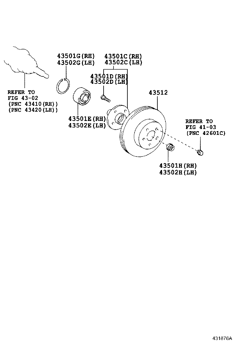 TOYOTA (FAW) 90177-22001 - Mutter, Achsstummel alexcarstop-ersatzteile.com