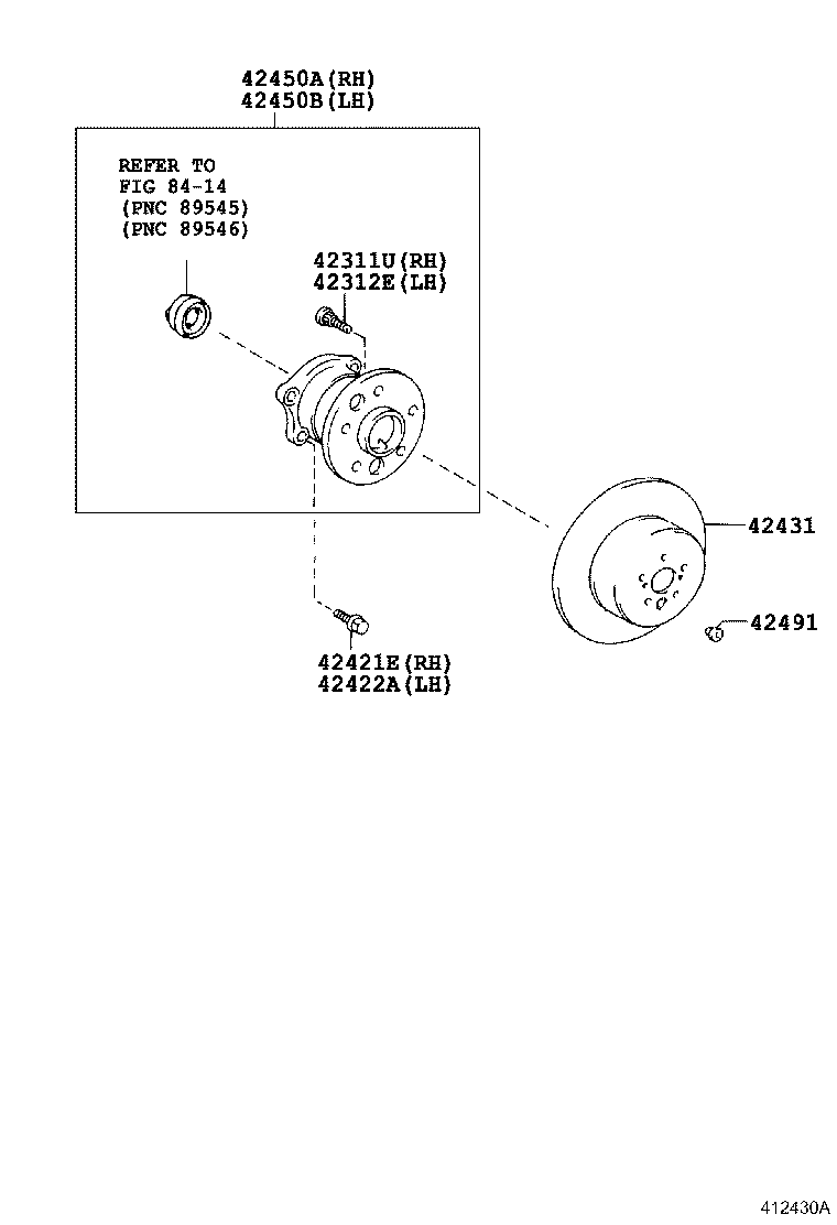 TOYOTA 4245006021 - Radlagersatz alexcarstop-ersatzteile.com