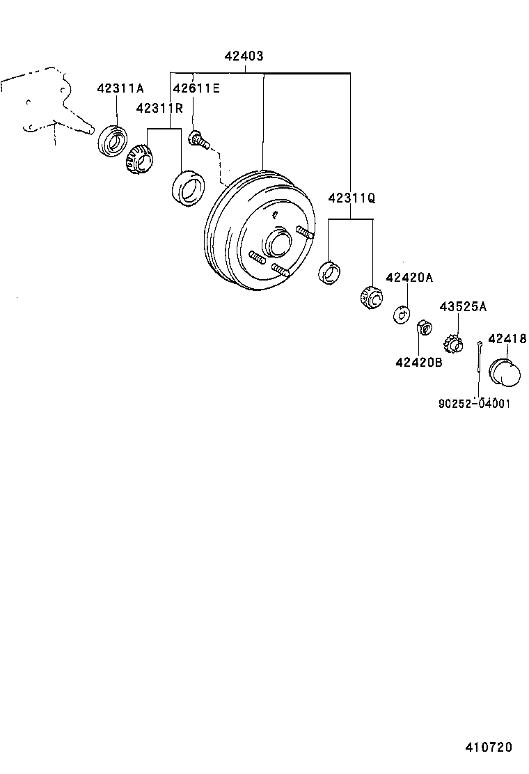 TOYOTA 90366-27001 - Radlagersatz alexcarstop-ersatzteile.com