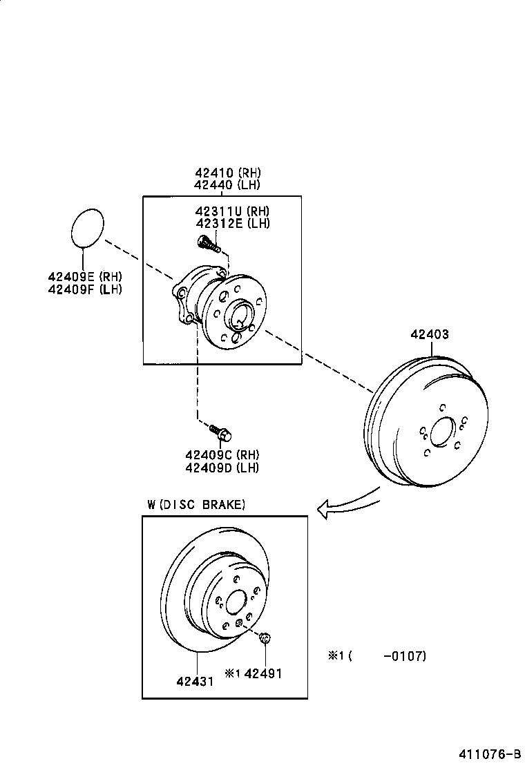 TOYOTA 4245005030 - Radlagersatz alexcarstop-ersatzteile.com