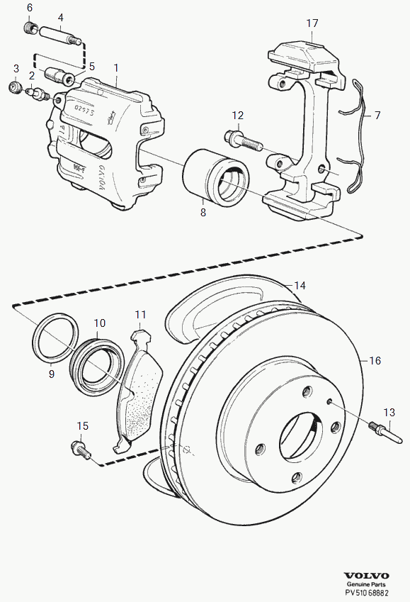 Volvo 3516841 - Bremssattel alexcarstop-ersatzteile.com