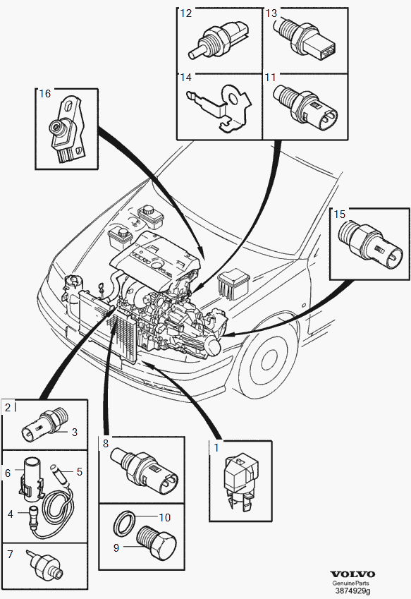 Volvo 2 724 84 - Sensor, Öldruck alexcarstop-ersatzteile.com