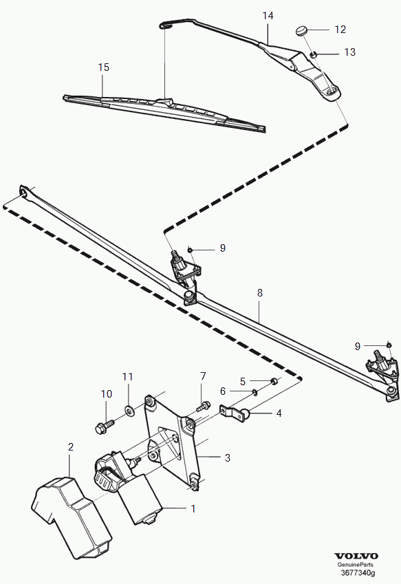 Volvo 31276593 - Wischblatt alexcarstop-ersatzteile.com