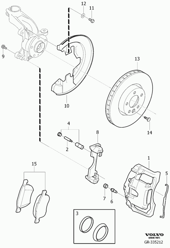 Volvo 8603754 - Bremssattel alexcarstop-ersatzteile.com