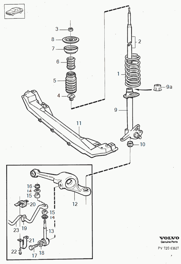 Volvo 1387735 - Staubschutzsatz, Stoßdämpfer alexcarstop-ersatzteile.com