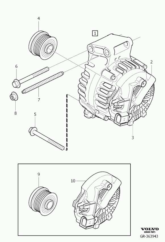 Volvo 36002013 - Generator alexcarstop-ersatzteile.com