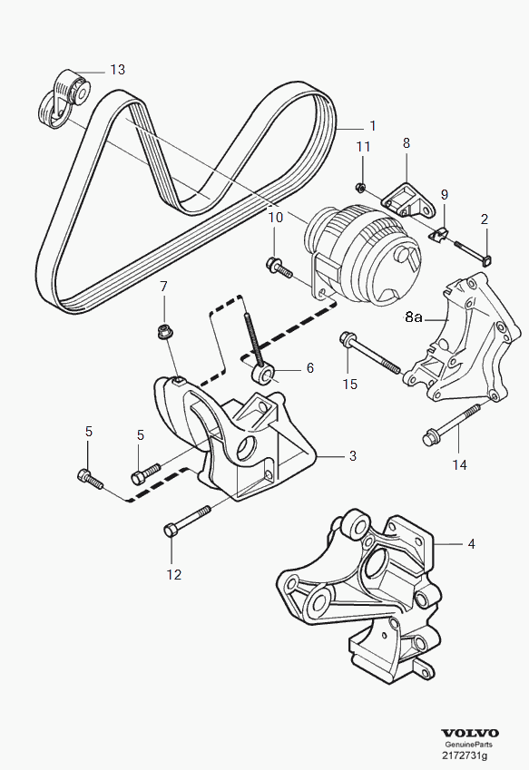 Volvo 31336390 - Riemenspanner, Keilrippenriemen alexcarstop-ersatzteile.com