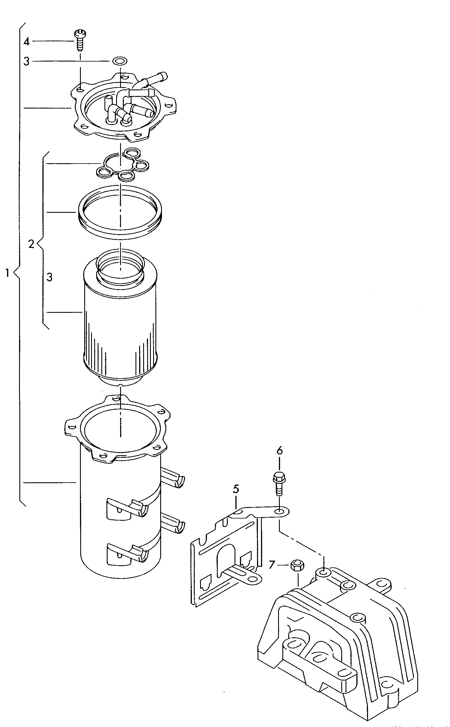 VAG 3C0127400C - Kraftstofffilter alexcarstop-ersatzteile.com