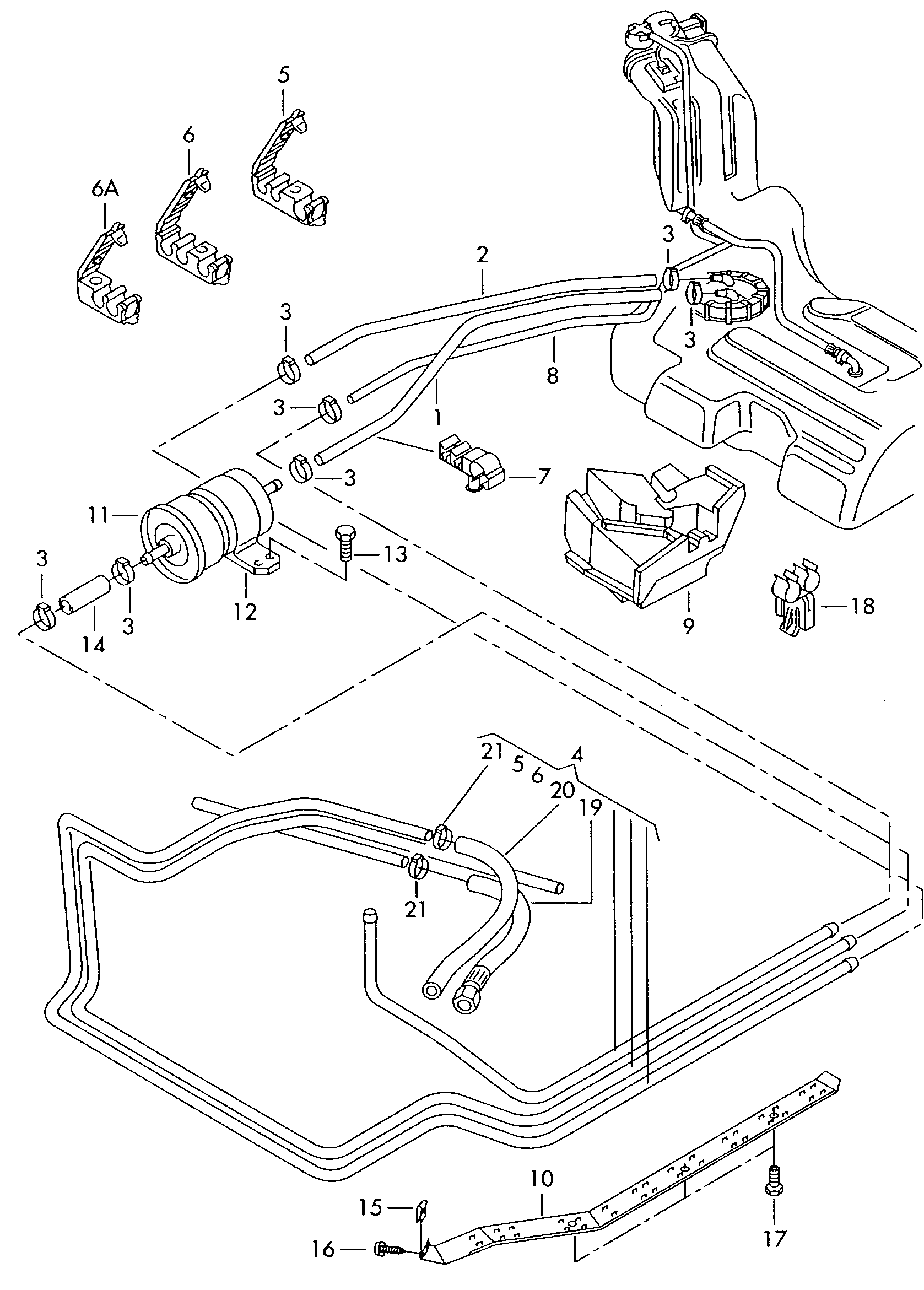 Skoda 1H0 201 511 A - Kraftstofffilter alexcarstop-ersatzteile.com