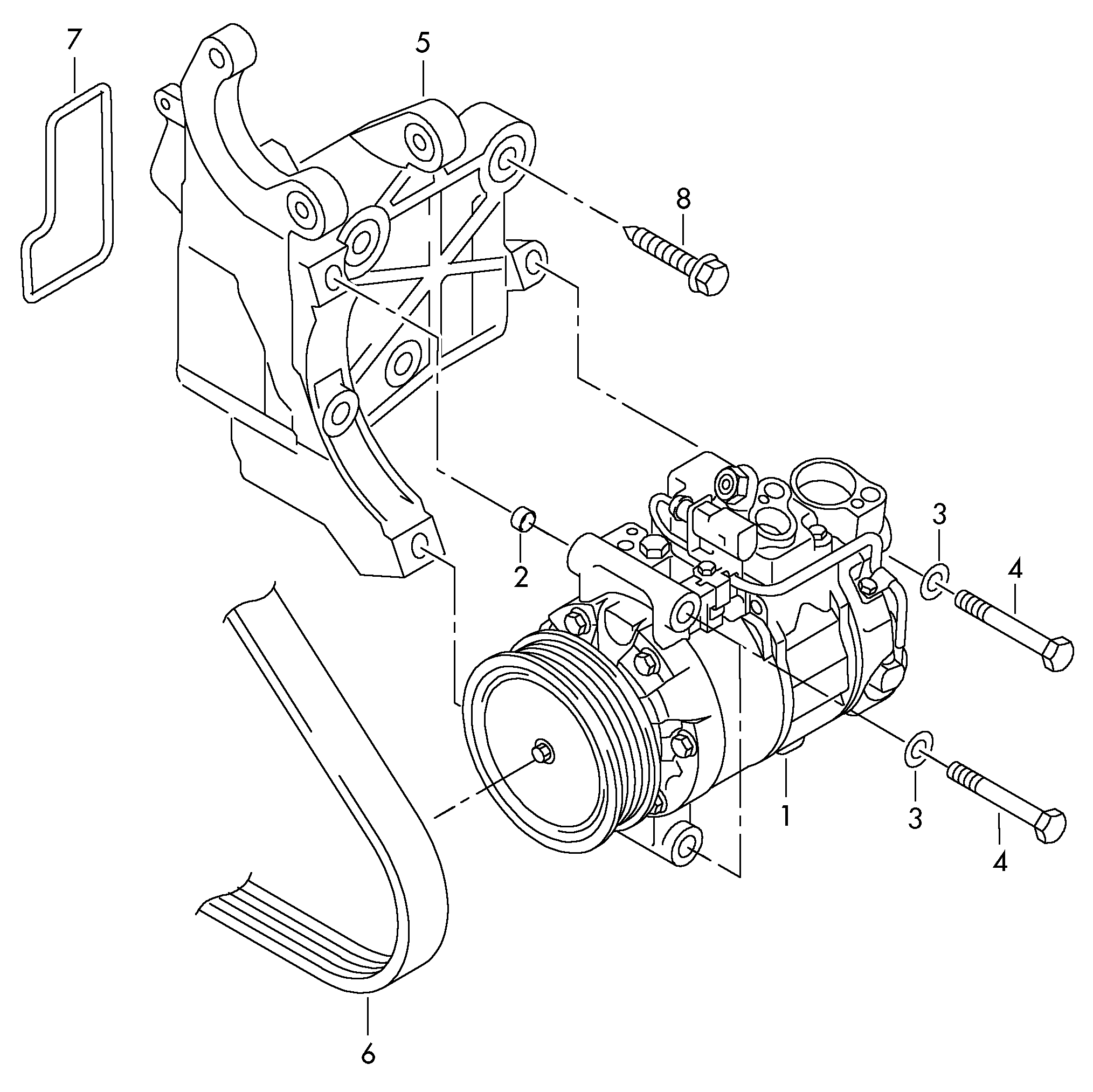 AUDI 7P0 820 803 D - Kompressor, Klimaanlage alexcarstop-ersatzteile.com