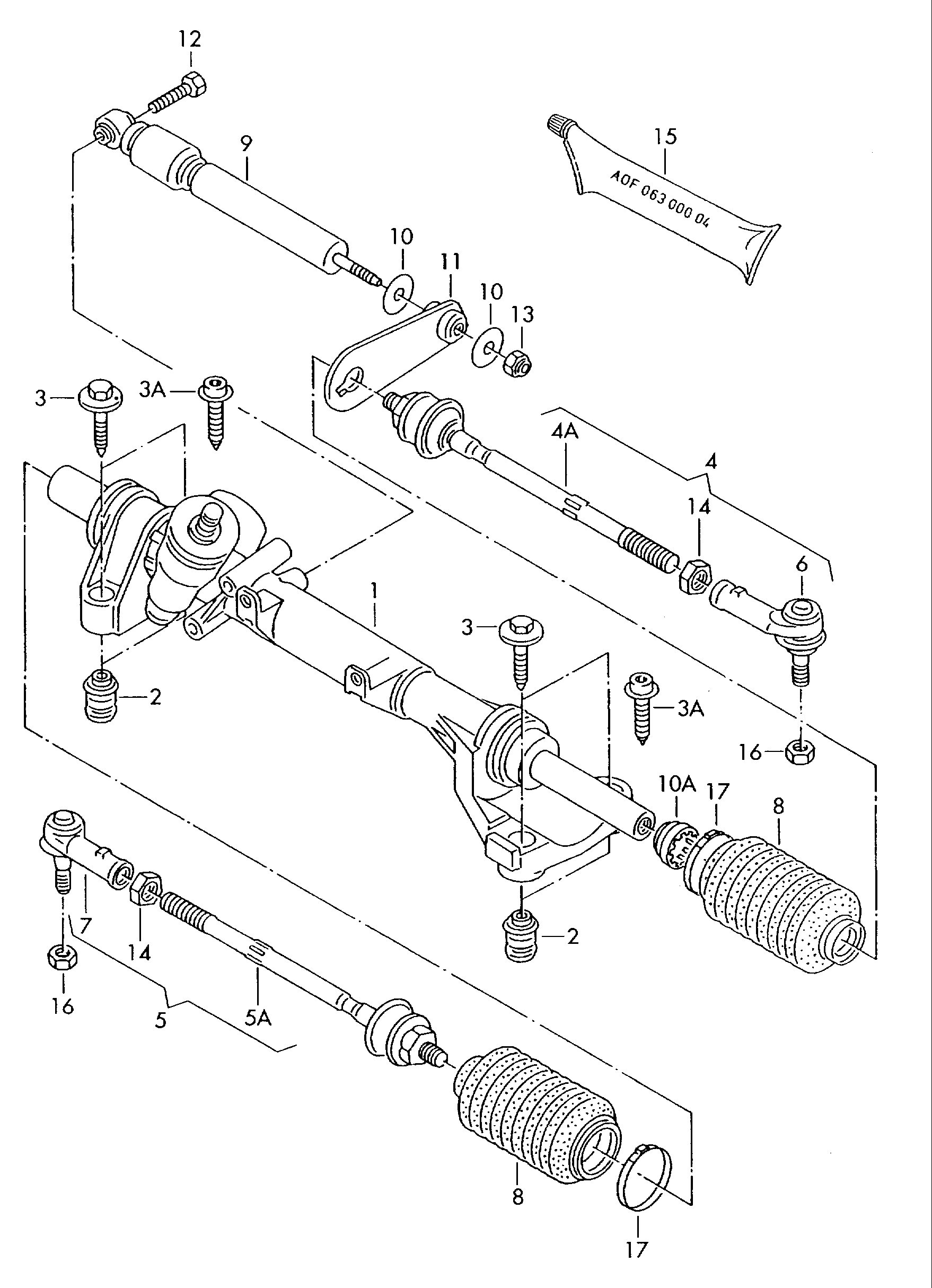 VW 701 419 810 A - Axialgelenk, Spurstange alexcarstop-ersatzteile.com