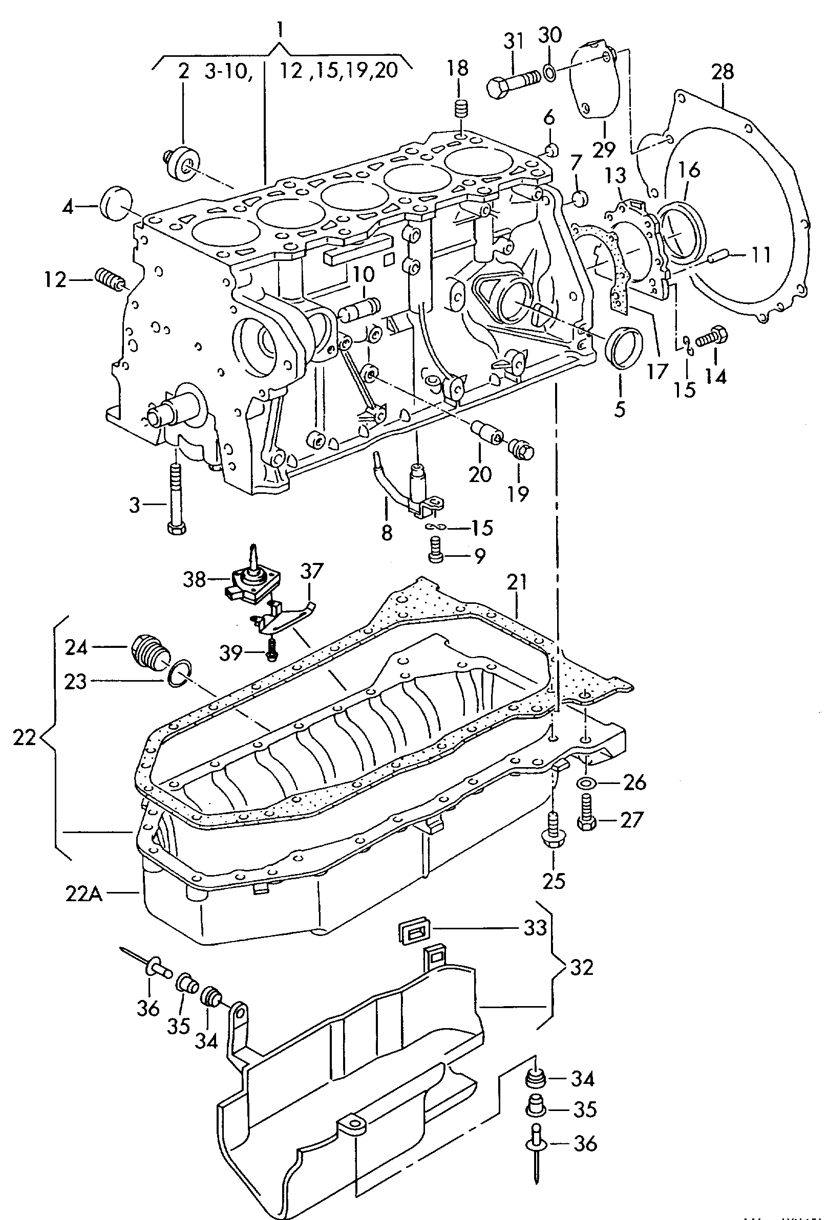 VAG N..0438541 - Dichtring, Ölablassschraube alexcarstop-ersatzteile.com