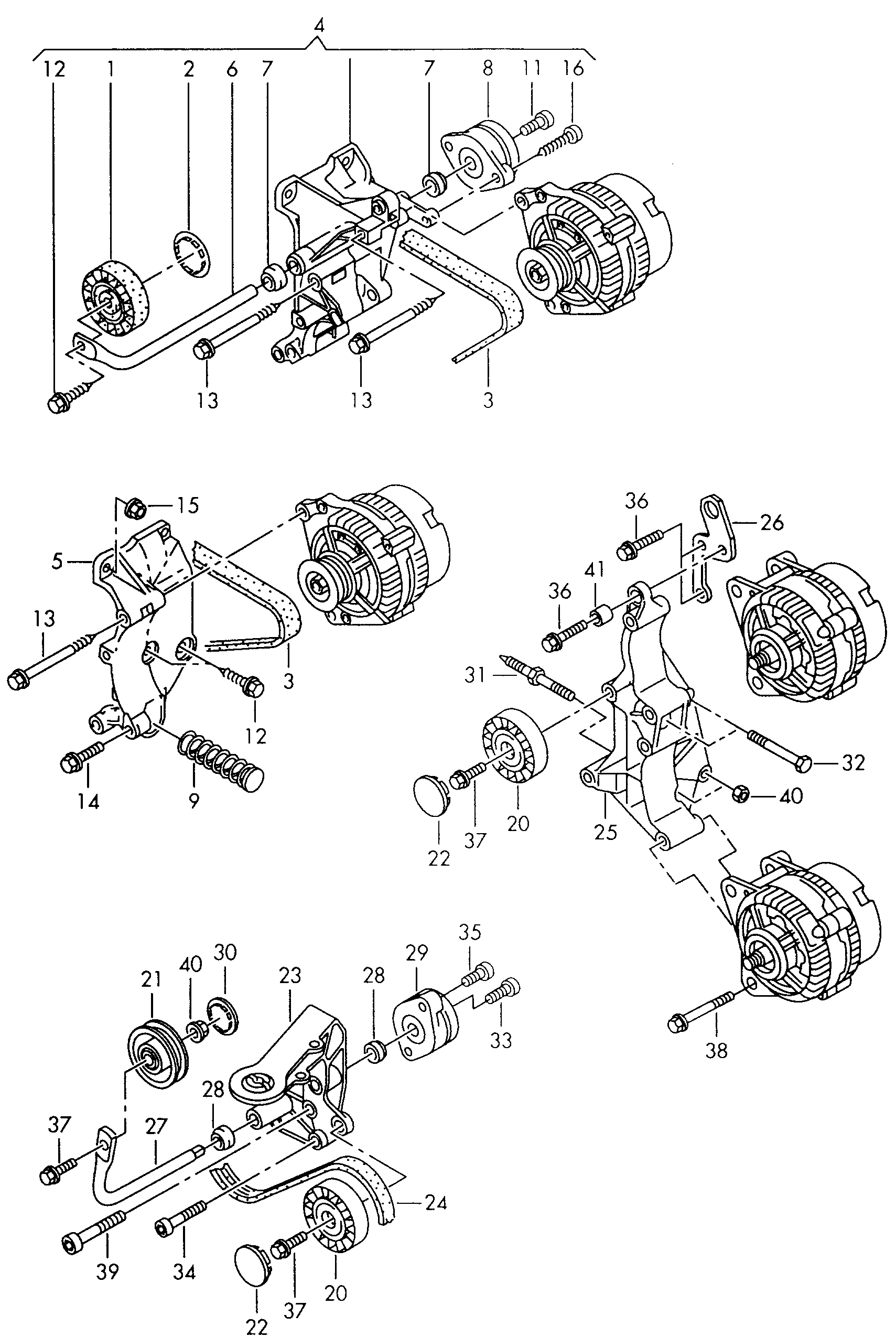 VW 074 145 278 F - Umlenk / Führungsrolle, Keilrippenriemen alexcarstop-ersatzteile.com