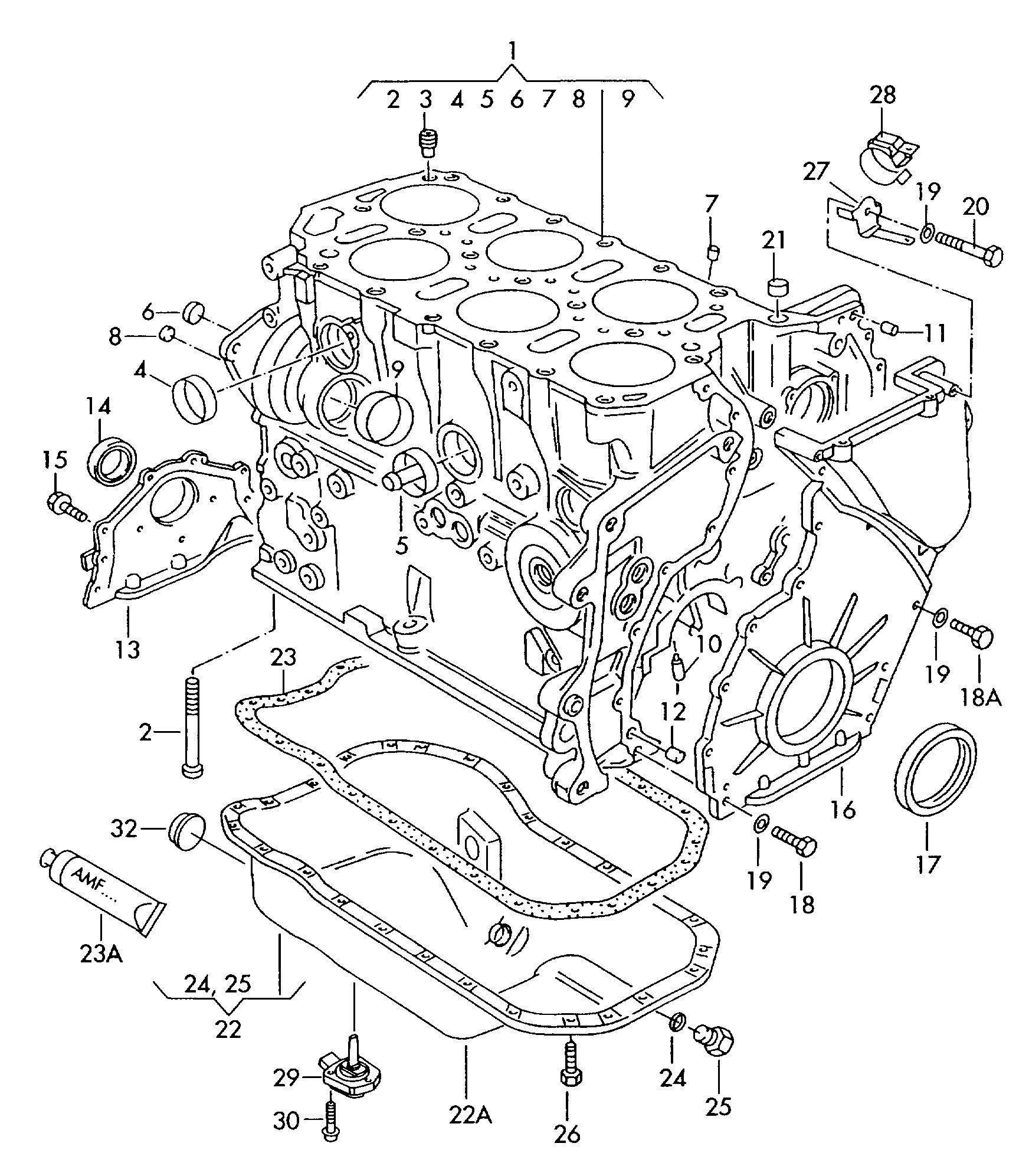 AUDI 068 198 171 - Wellendichtring, Kurbelwelle alexcarstop-ersatzteile.com