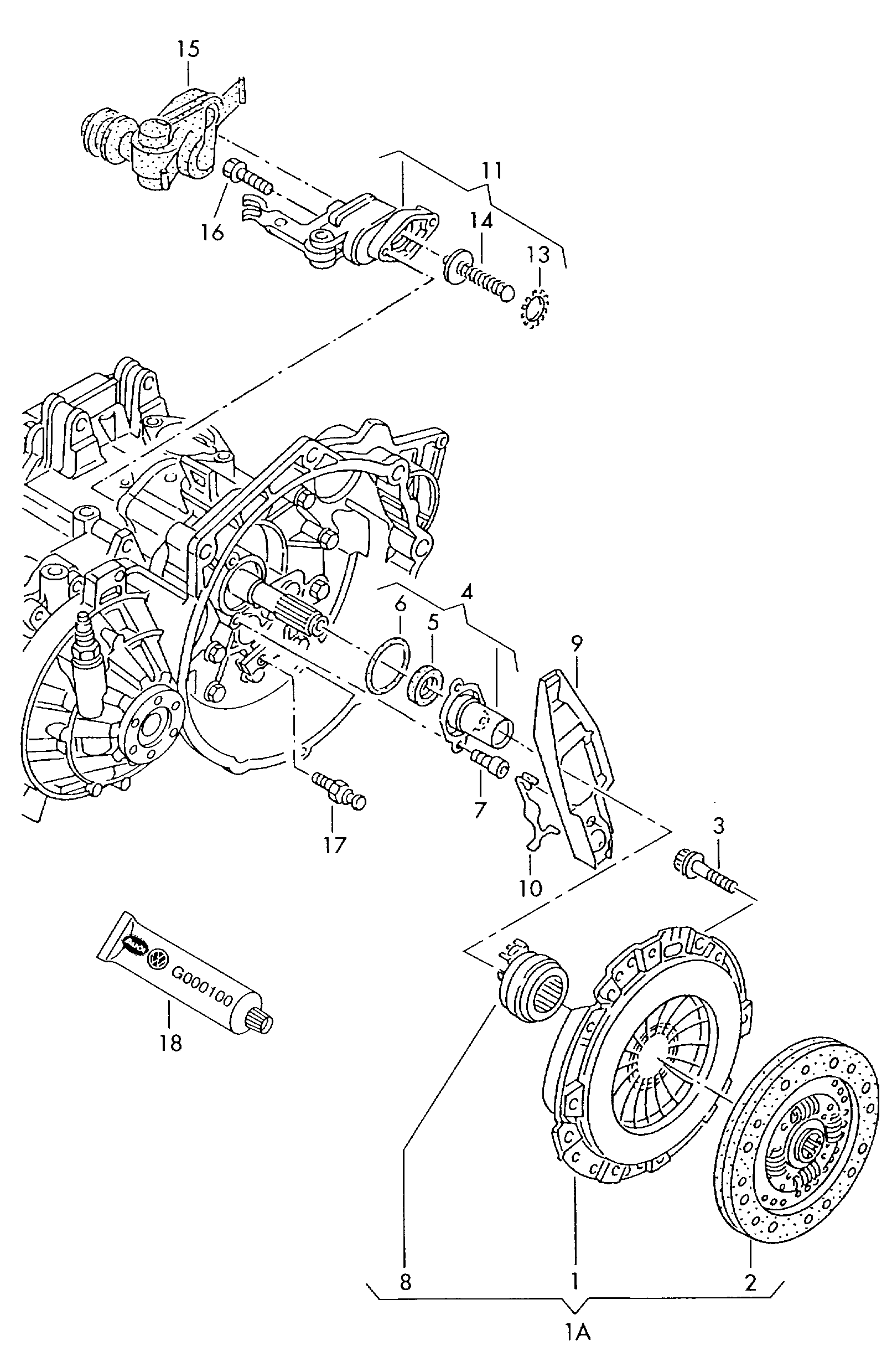 AUDI 02A 141 165 M - Ausrücklager alexcarstop-ersatzteile.com