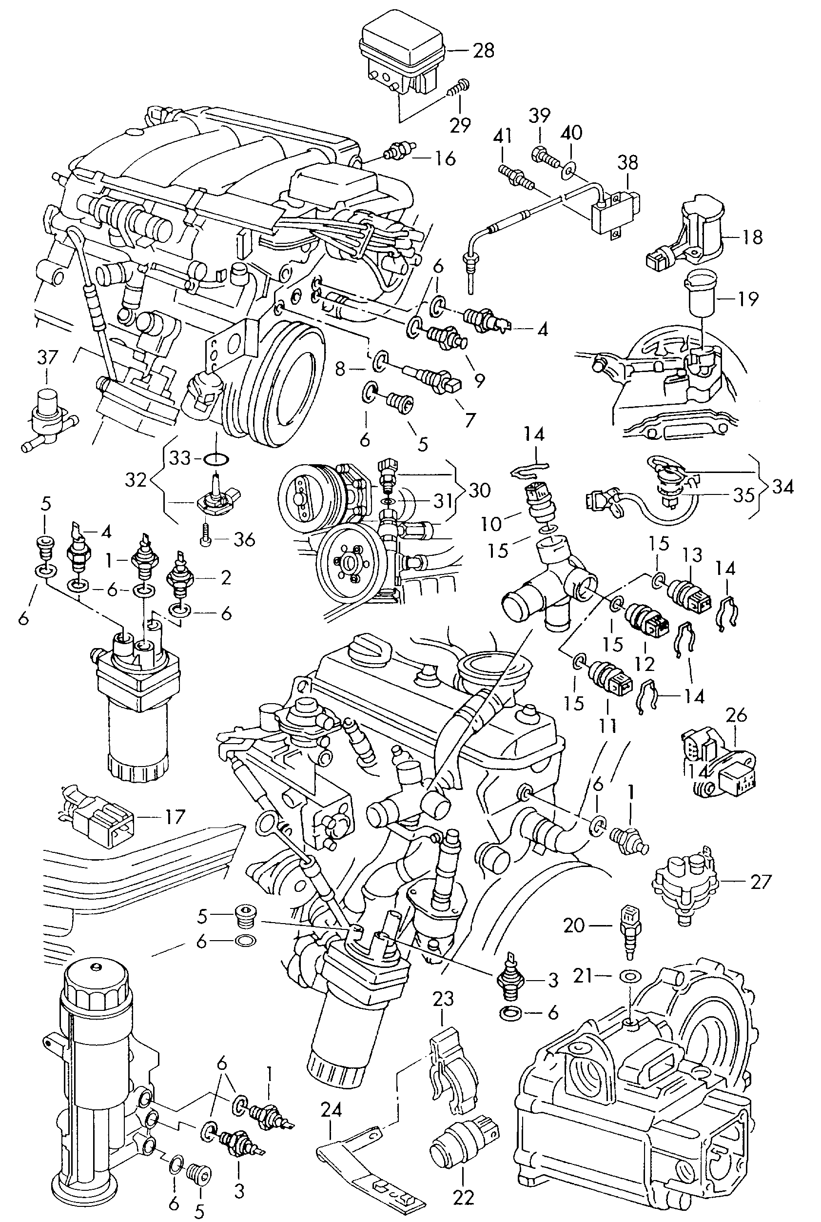 AUDI 028 919 081 H - Sensor, Öldruck alexcarstop-ersatzteile.com