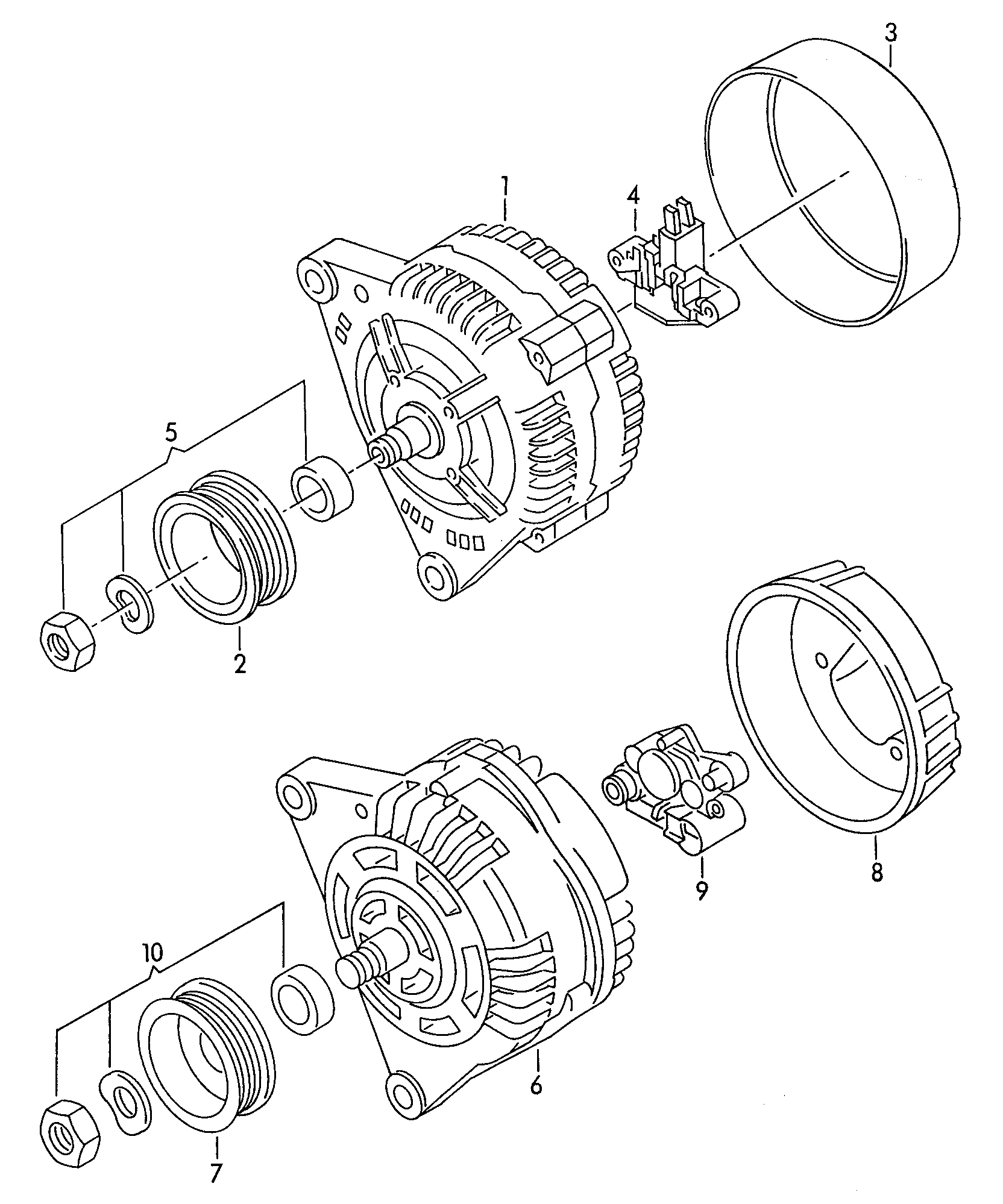 VW 028 903 018 X - Generator alexcarstop-ersatzteile.com