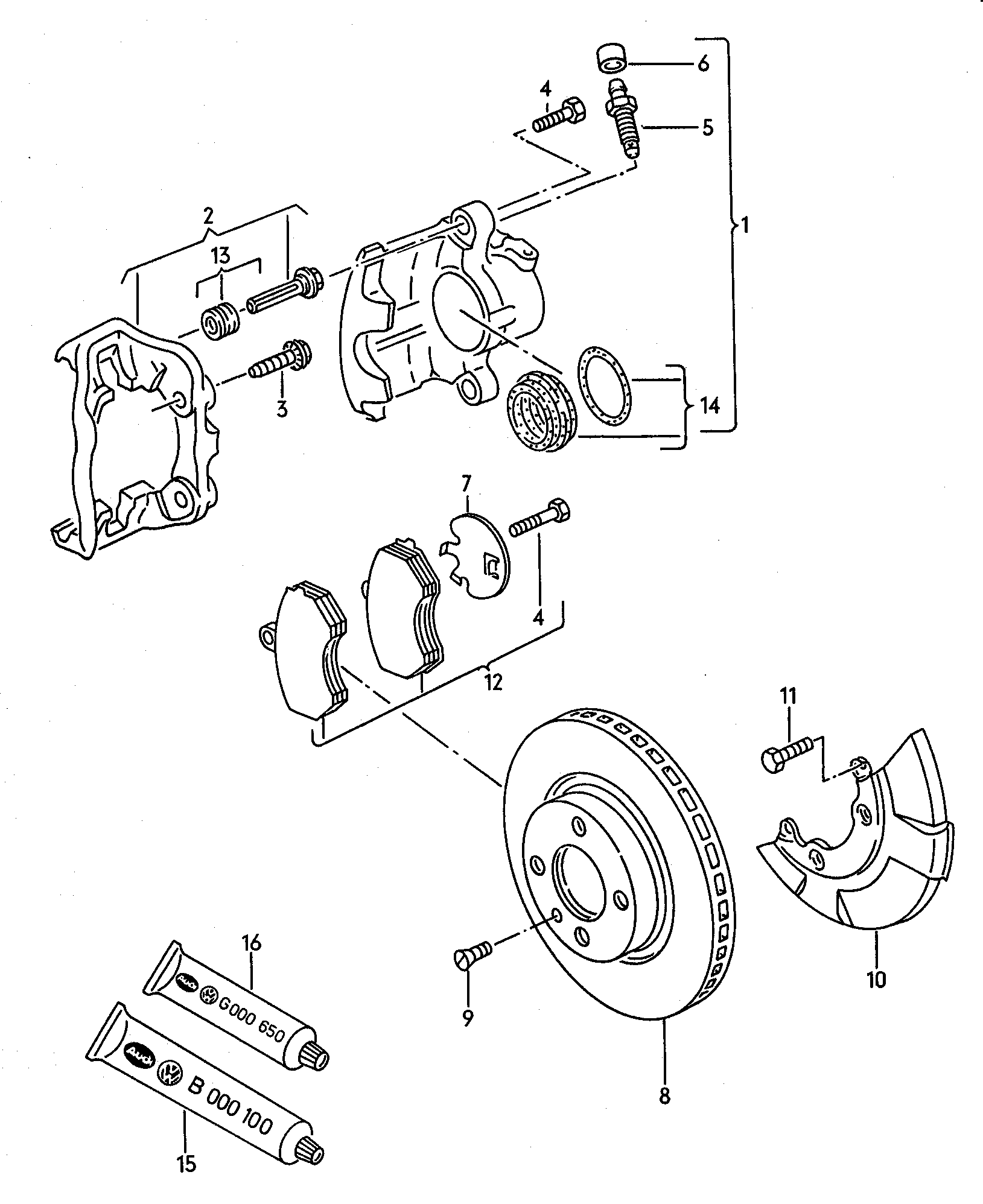 VAG 357615125B - Führungshülsensatz, Bremssattel alexcarstop-ersatzteile.com