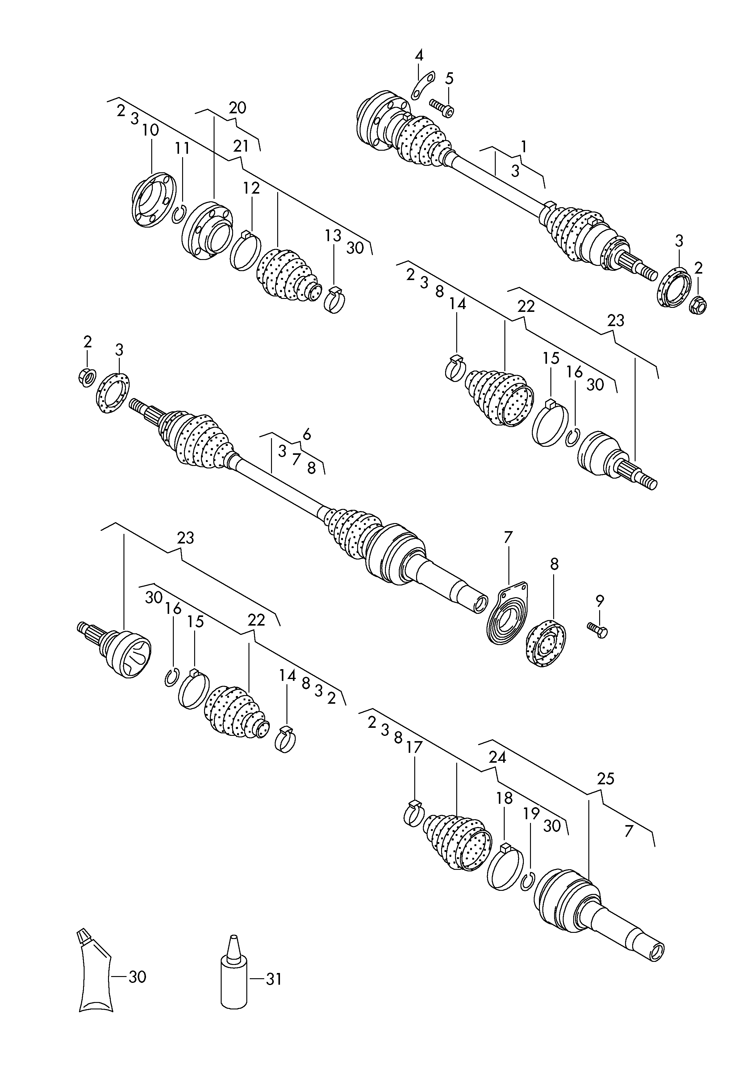 Skoda 7E0498201 - Faltenbalg, Antriebswelle alexcarstop-ersatzteile.com