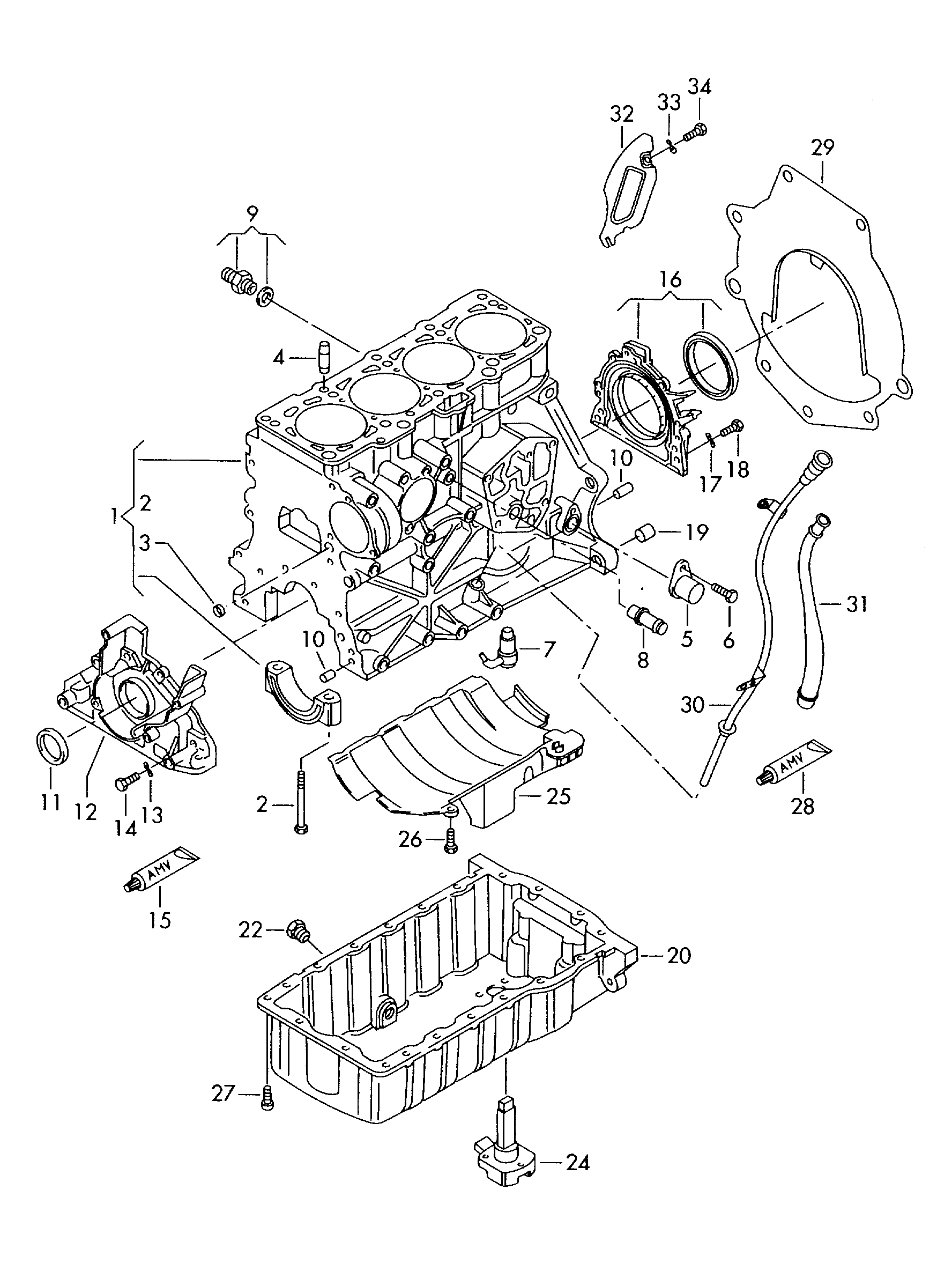 VW 038 103 171 S - Wellendichtring, Kurbelwelle alexcarstop-ersatzteile.com