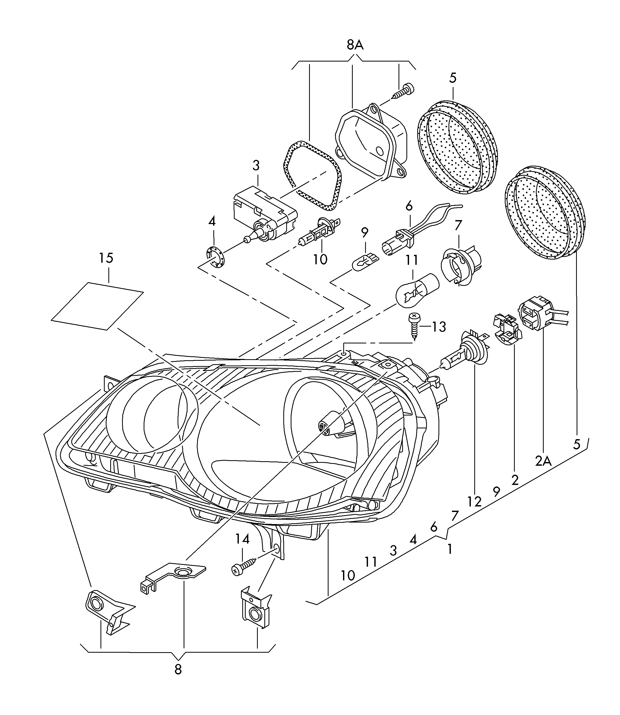 VAG 6Q1 941 007 AT - Hauptscheinwerfer alexcarstop-ersatzteile.com