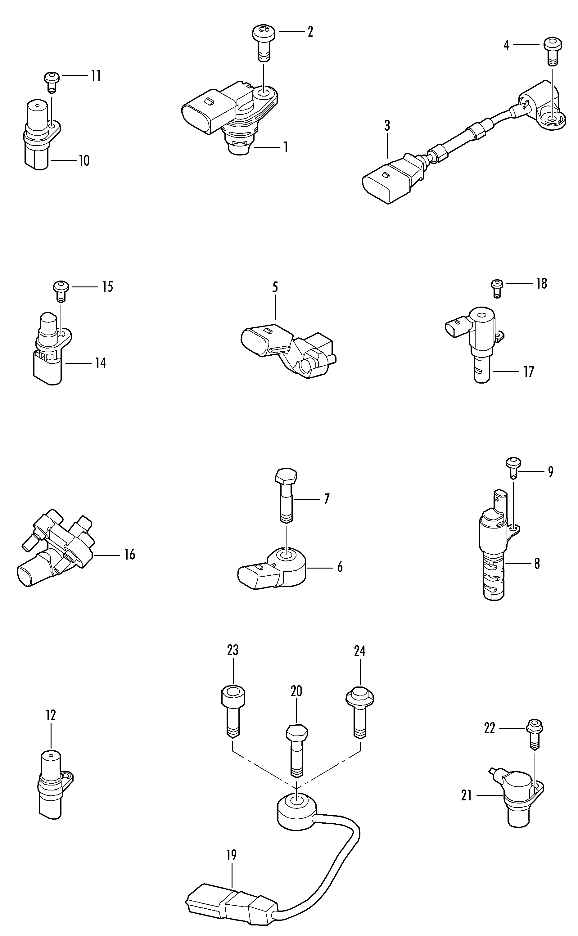 Skoda 03C 906 433 E - Impulsgeber, Kurbelwelle alexcarstop-ersatzteile.com