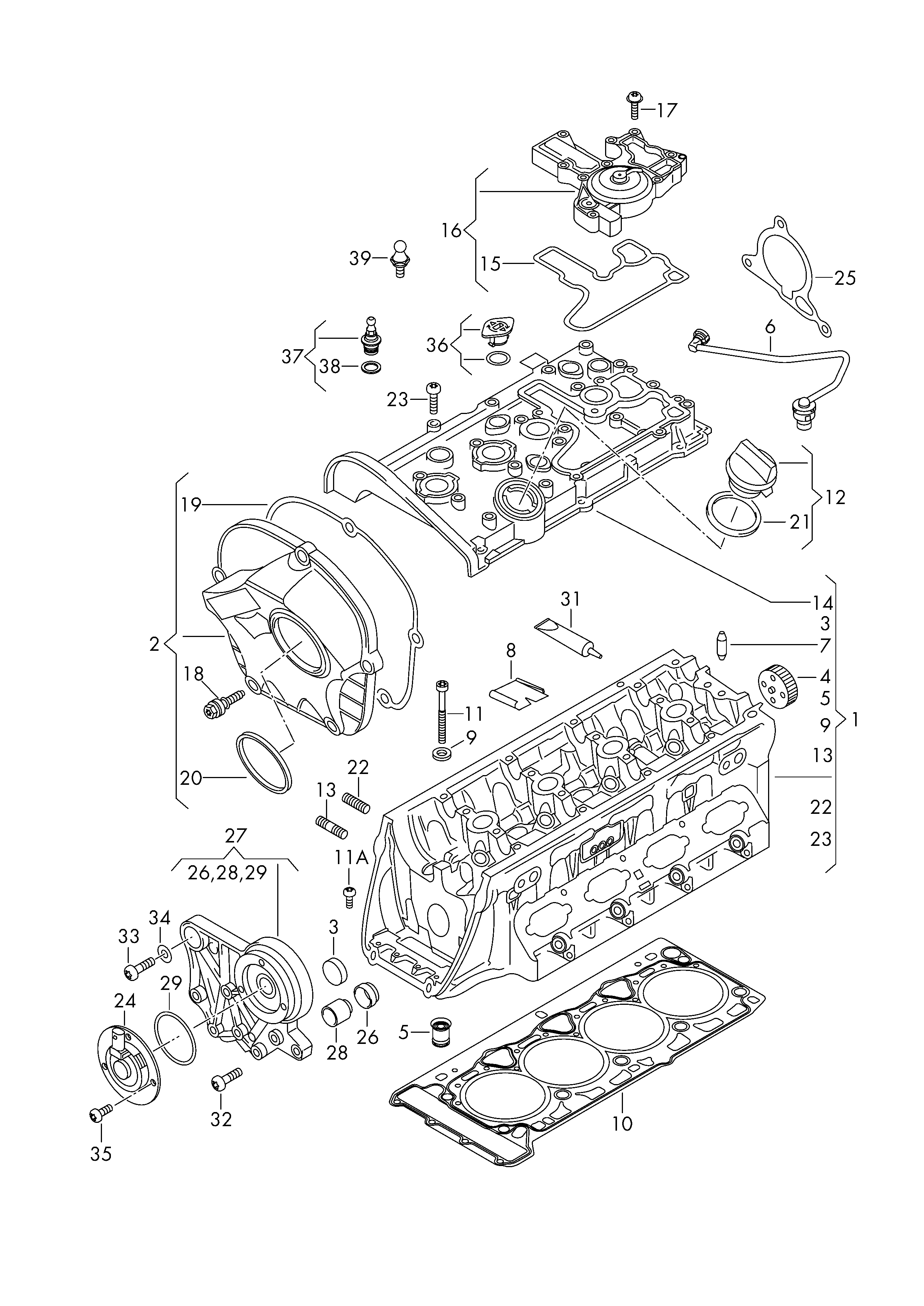 Skoda 06H103495E - Ölabscheider, Kurbelgehäuseentlüftung alexcarstop-ersatzteile.com