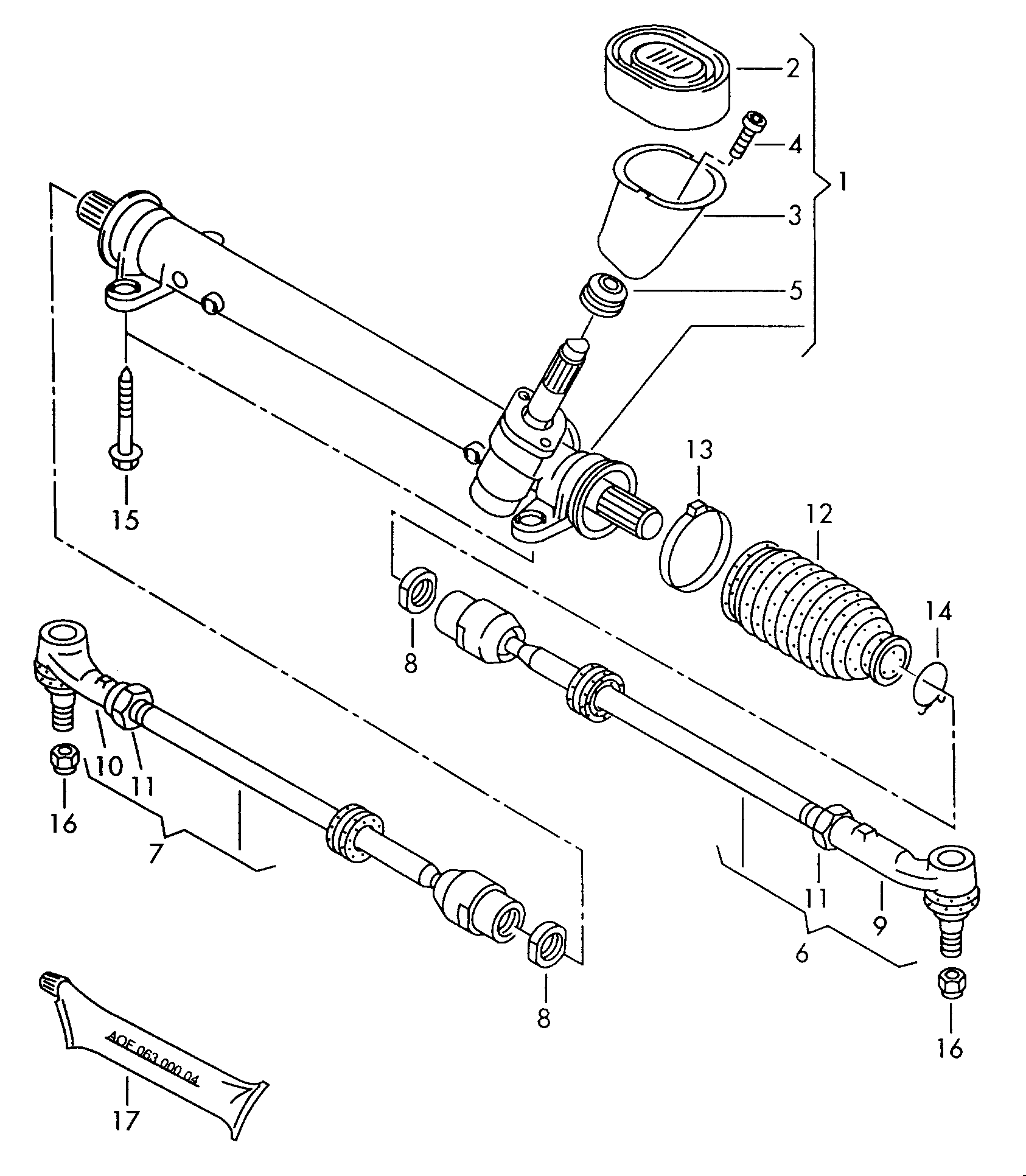 Seat 6N0419812 - Spurstangenkopf alexcarstop-ersatzteile.com