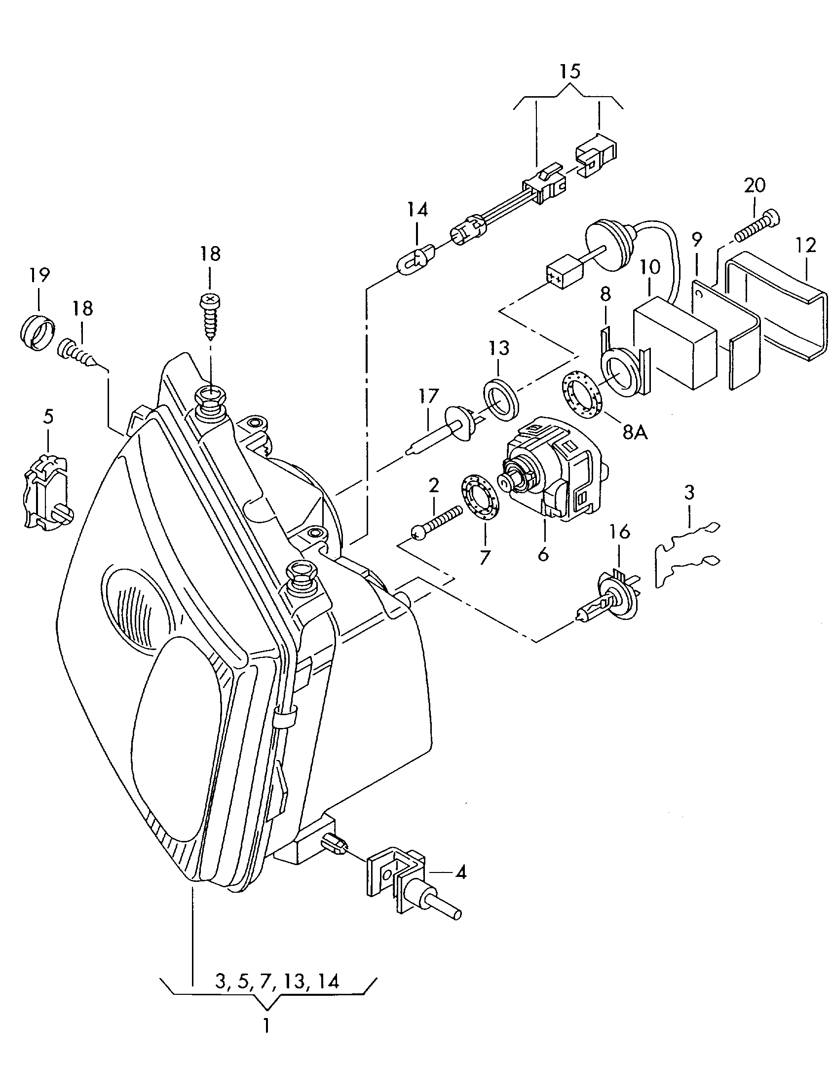 VW N 104 457 01 - Glühlampe, Hauptscheinwerfer alexcarstop-ersatzteile.com