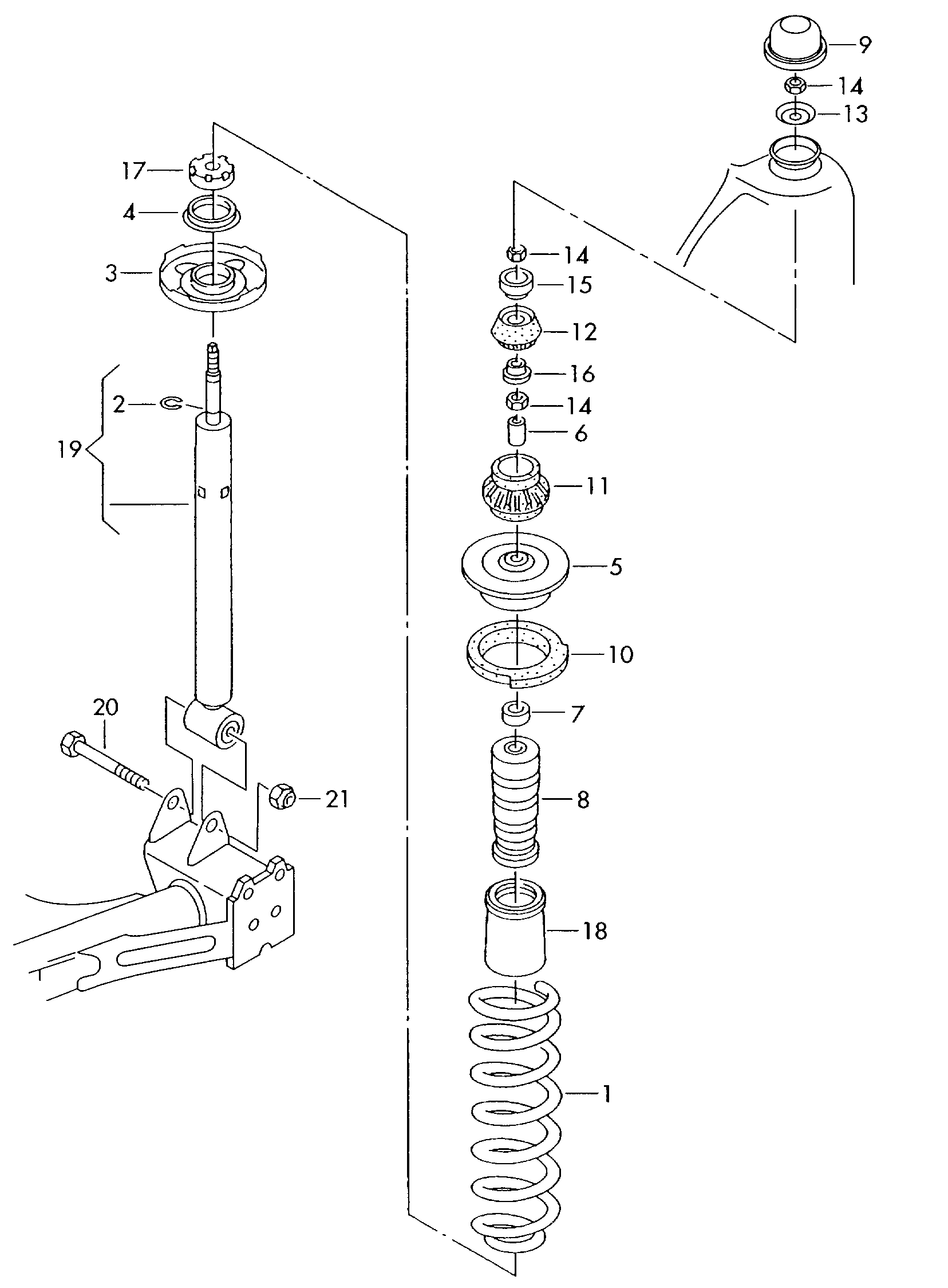 Skoda 191 512 333 - Stützring, Federbeinstützlager alexcarstop-ersatzteile.com