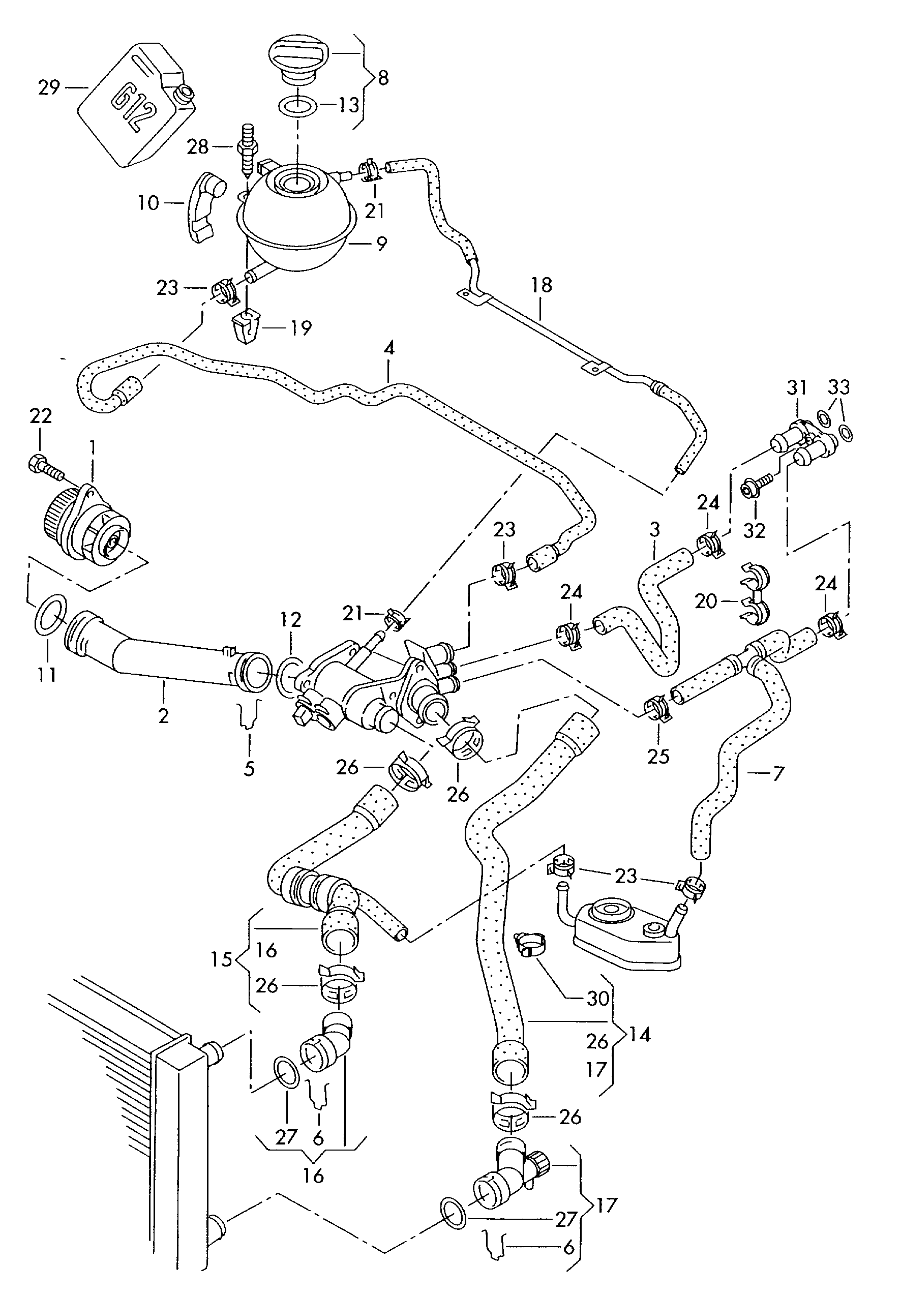 AUDI 036 121 008 L - Wasserpumpe alexcarstop-ersatzteile.com