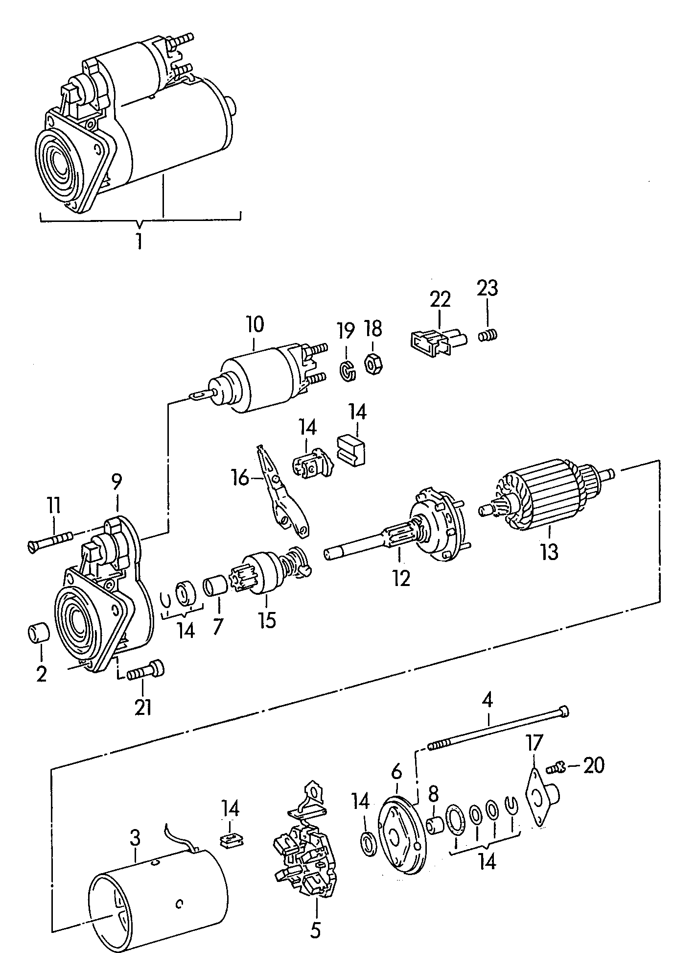 VW 02A 911 023 L - Starter alexcarstop-ersatzteile.com