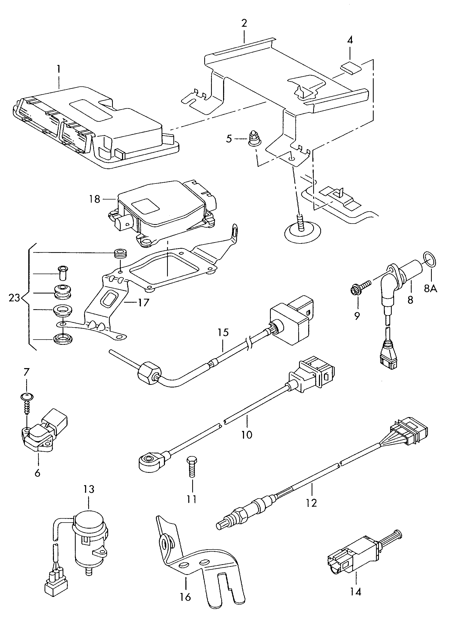 Porsche 07L905163A - Impulsgeber, Kurbelwelle alexcarstop-ersatzteile.com