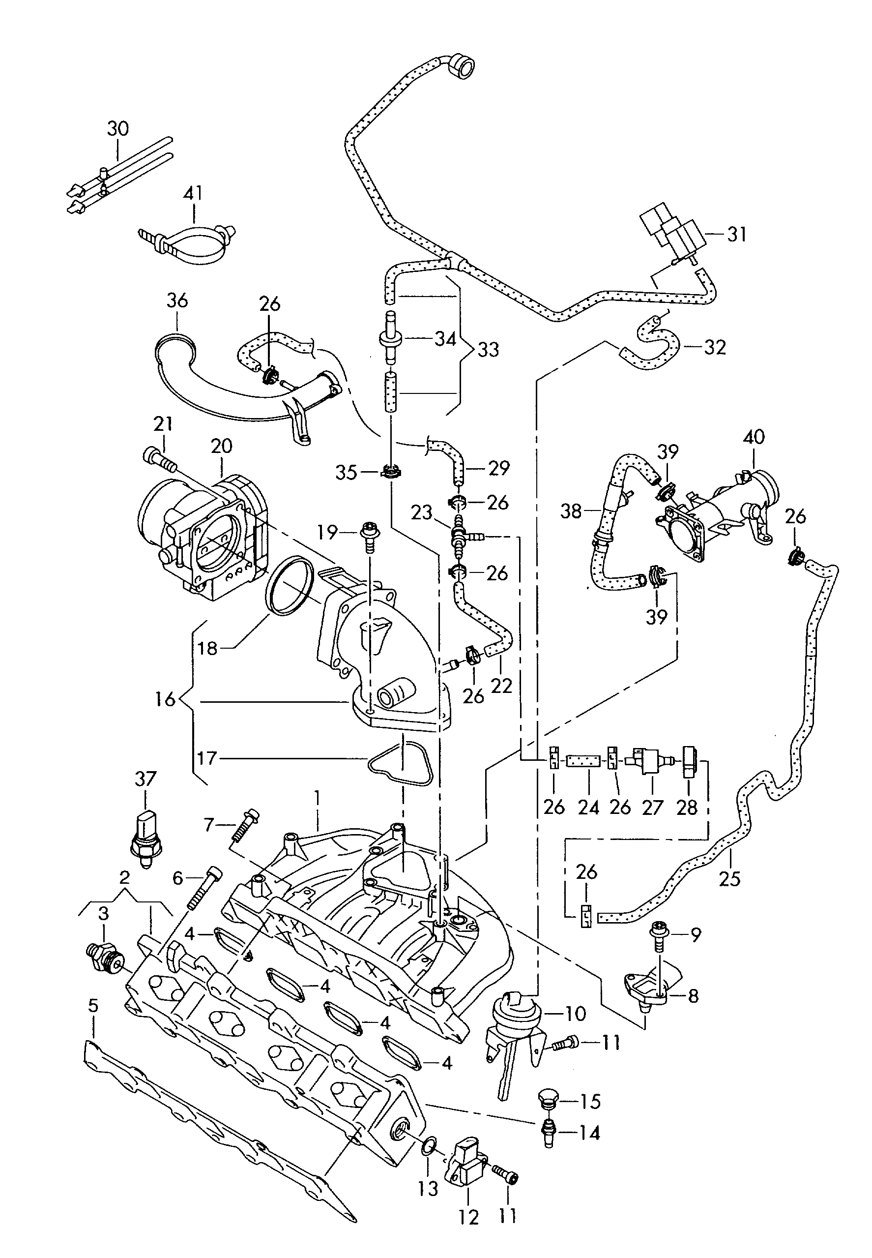 VW 03C 133 073 A - Drosselklappenstutzen alexcarstop-ersatzteile.com