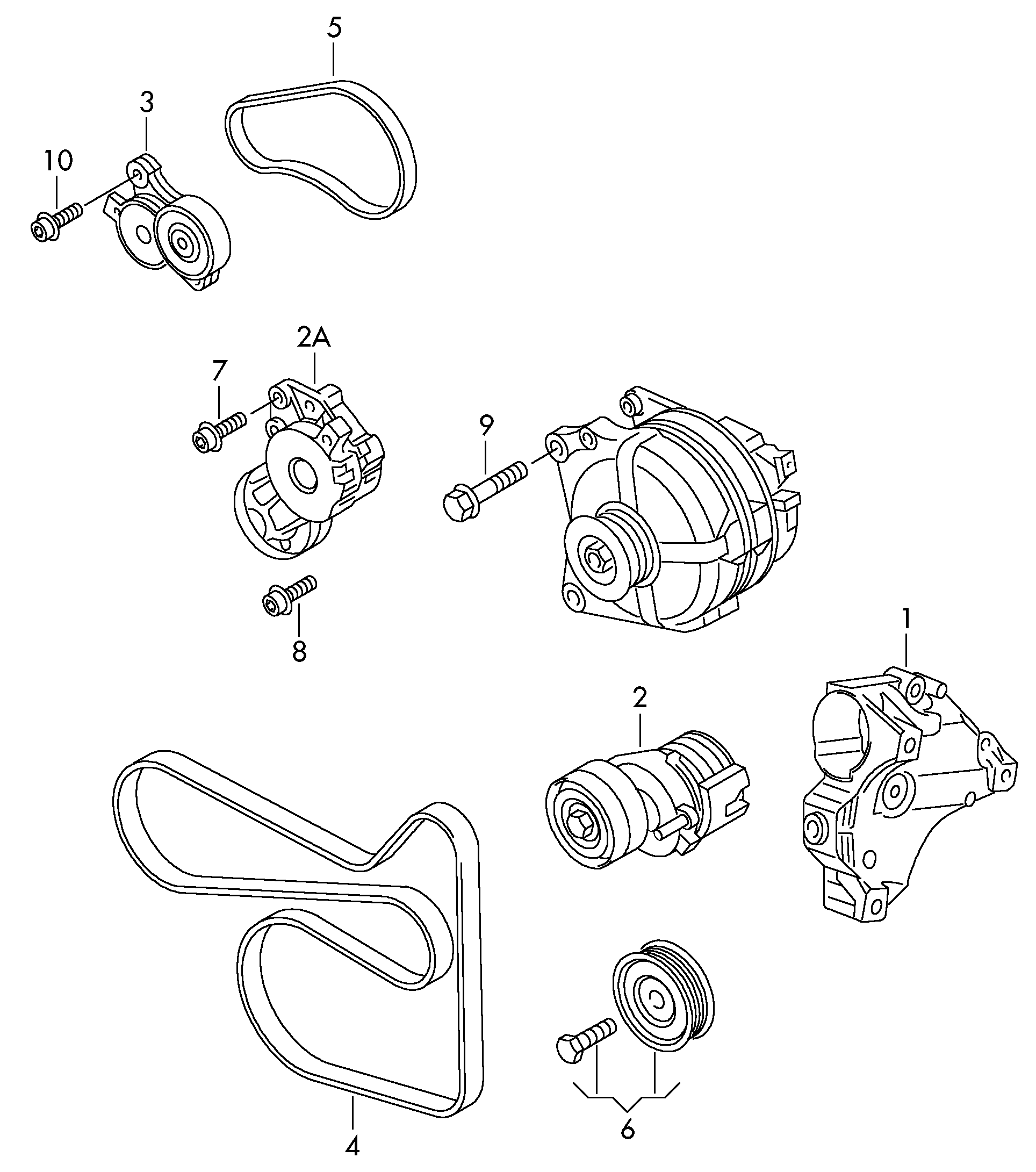 Seat 03C 145 299 AC - Riemenspanner, Keilrippenriemen alexcarstop-ersatzteile.com