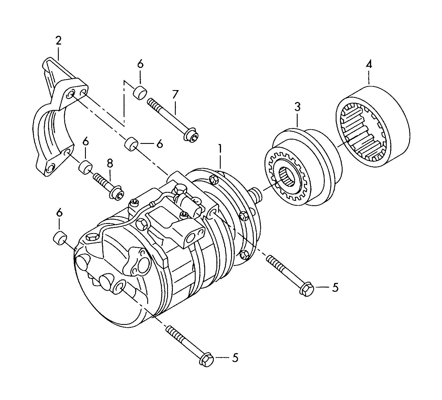 AUDI 7H0820805H - Kompressor, Klimaanlage alexcarstop-ersatzteile.com