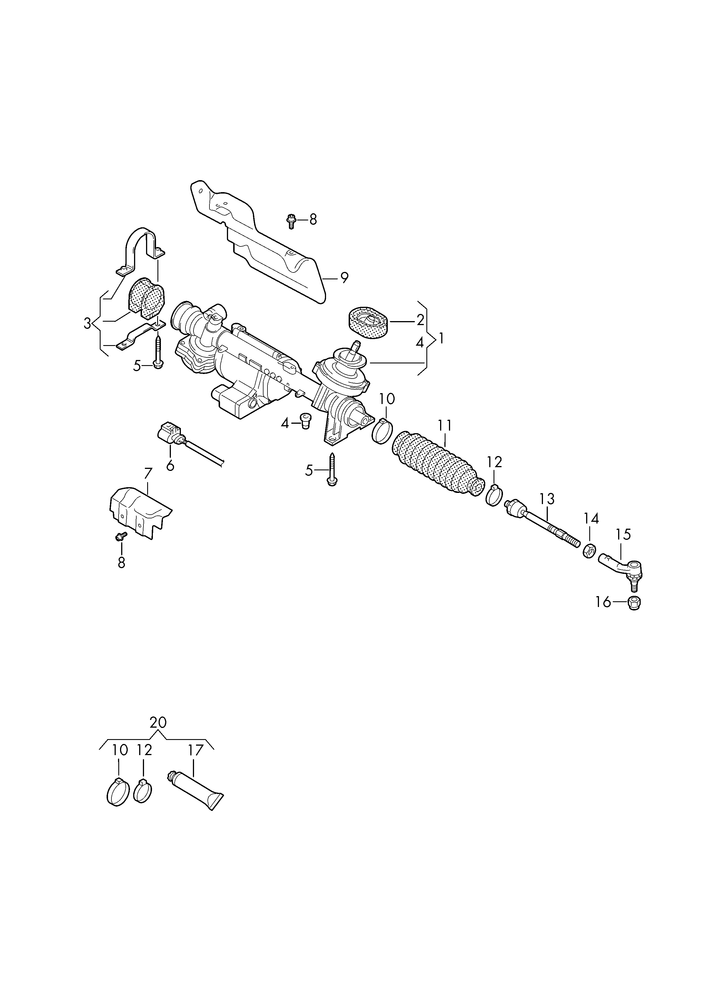 VW 1K0 423 811 E - Spurstangenkopf alexcarstop-ersatzteile.com