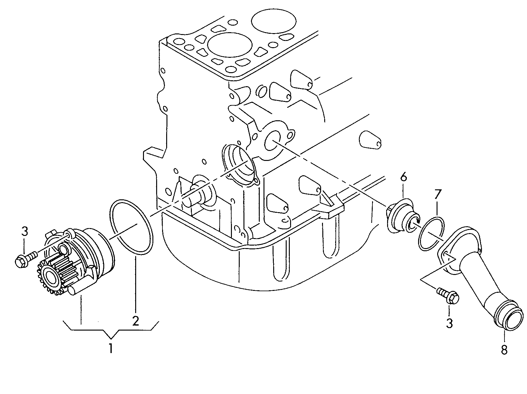 VW 045121011J - Wasserpumpe alexcarstop-ersatzteile.com