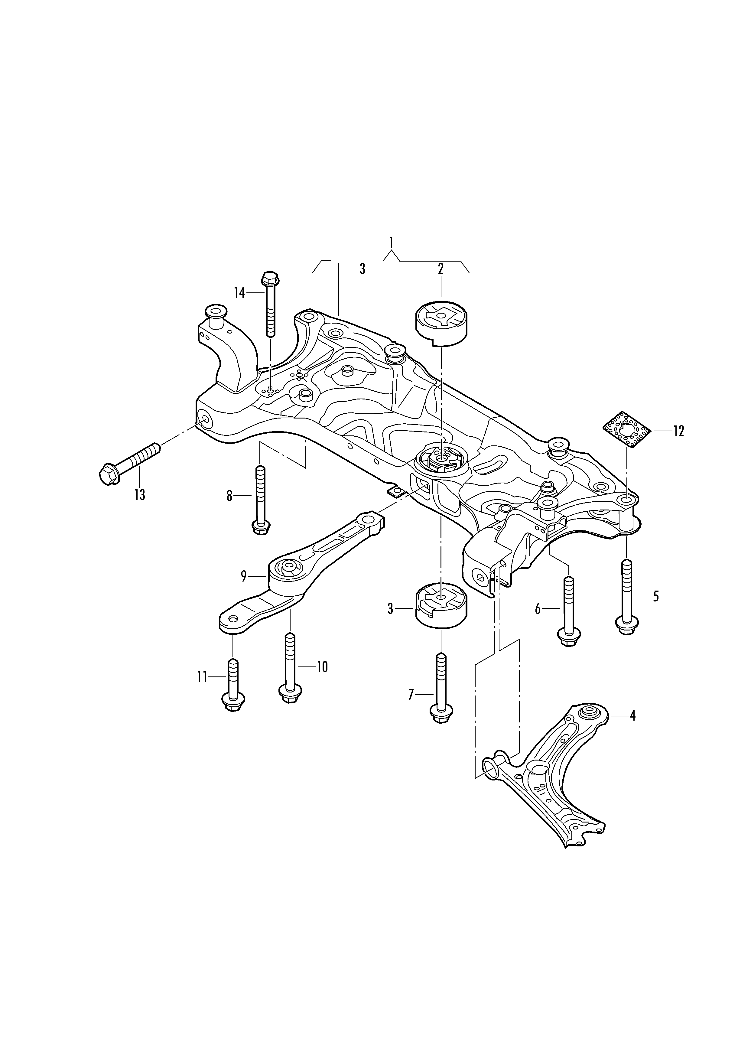 VW 1K0 199 855 BA - Lagerung, Motor alexcarstop-ersatzteile.com