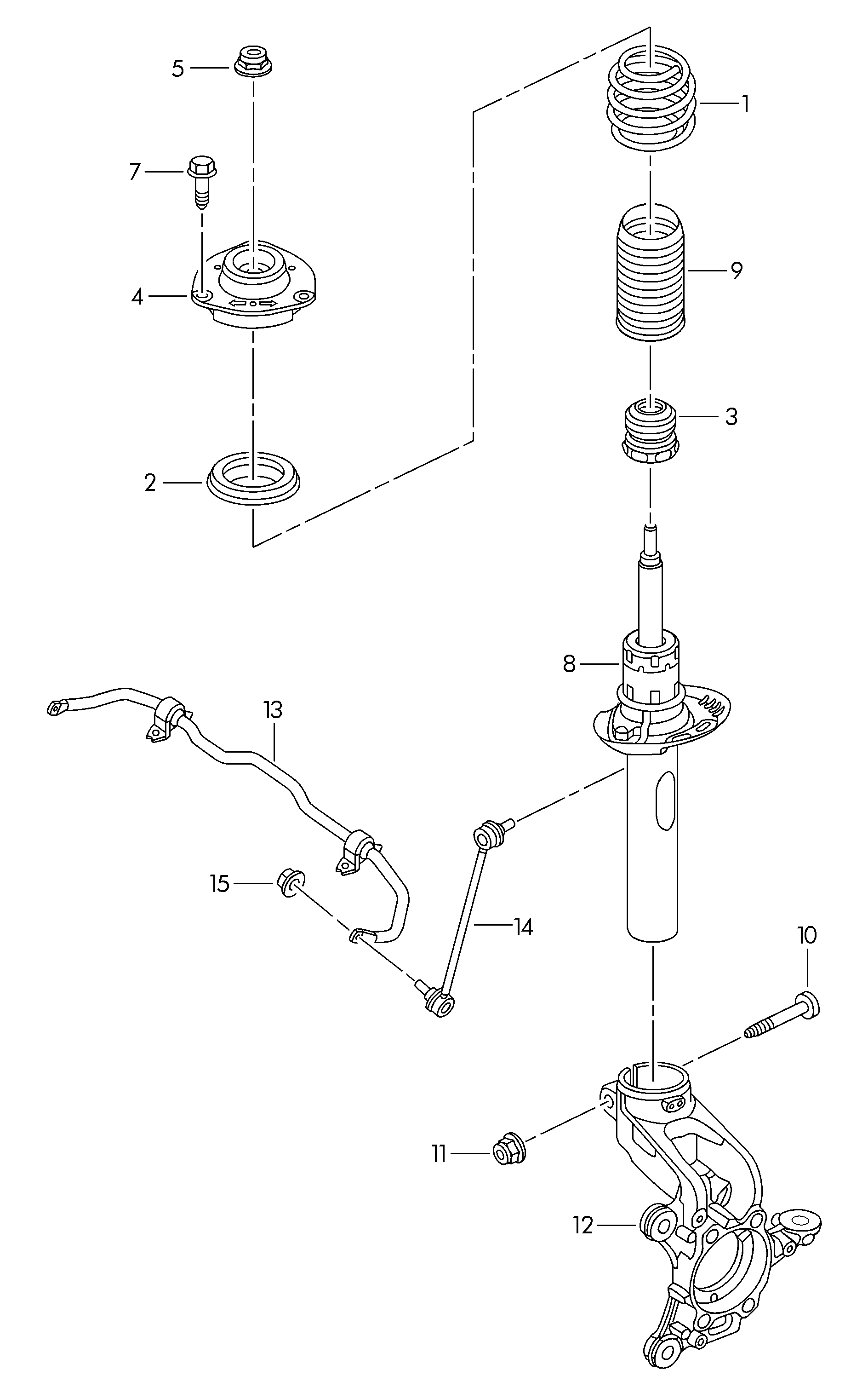 AUDI 5C0 413 031 BE - Stoßdämpfer alexcarstop-ersatzteile.com