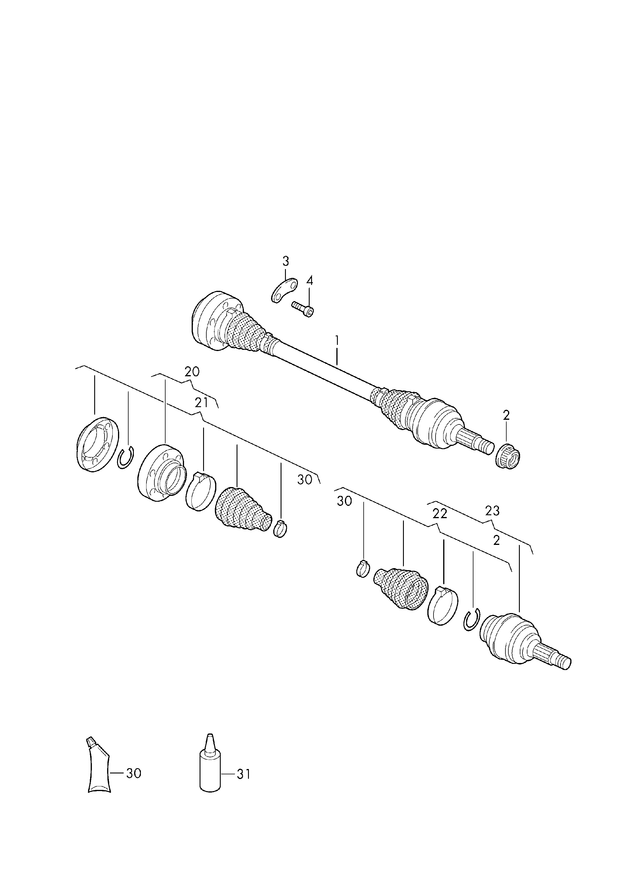 AUDI 7L6 498 203 - Faltenbalg, Antriebswelle alexcarstop-ersatzteile.com