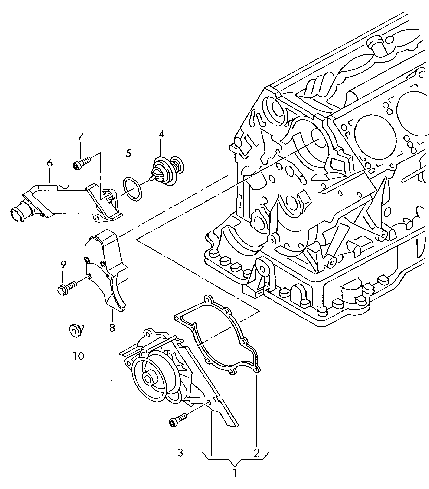 VAG 077 121 113D - Thermostat, Kühlmittel alexcarstop-ersatzteile.com