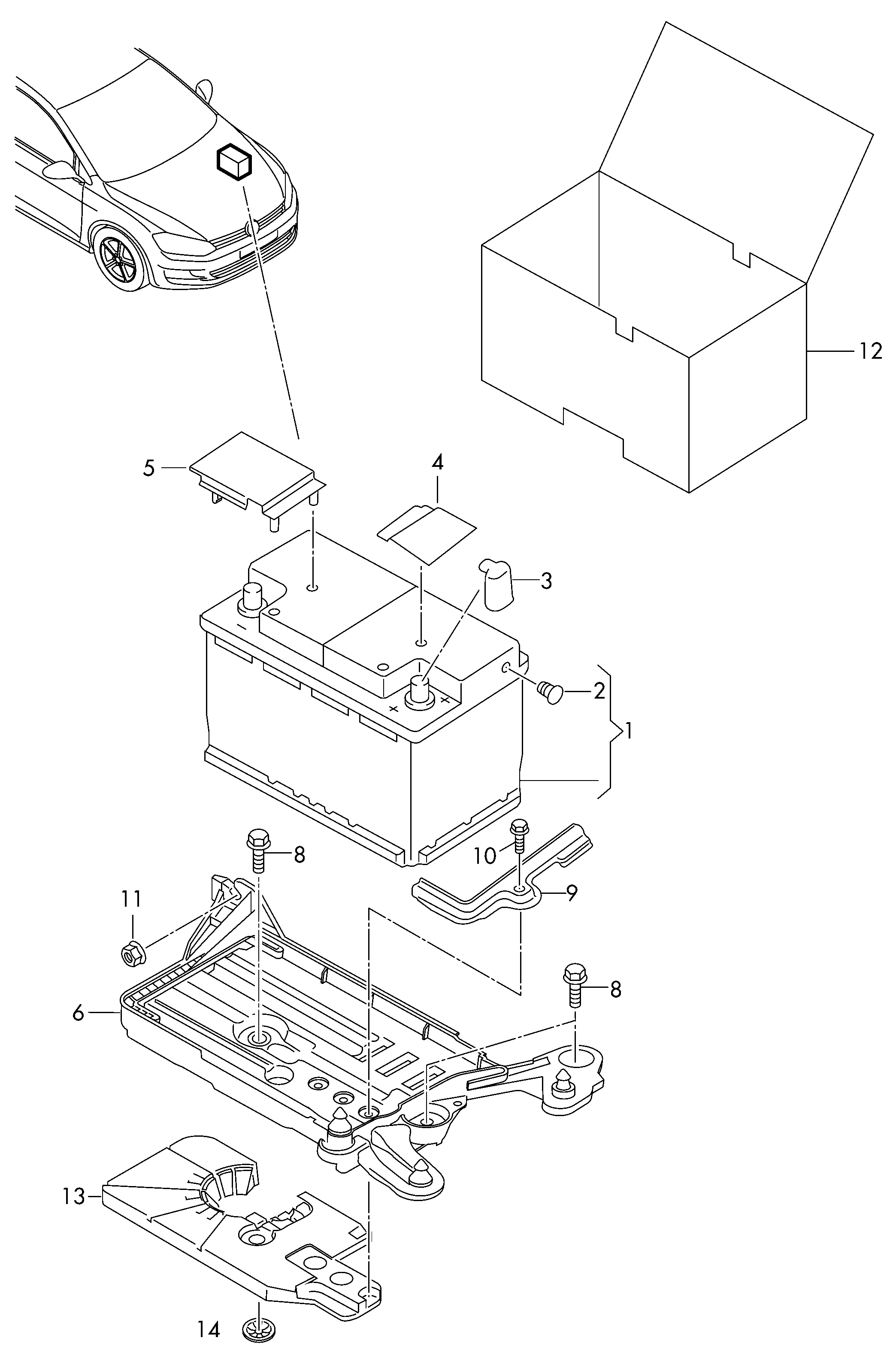 AUDI 5K0915105D - Starterbatterie alexcarstop-ersatzteile.com