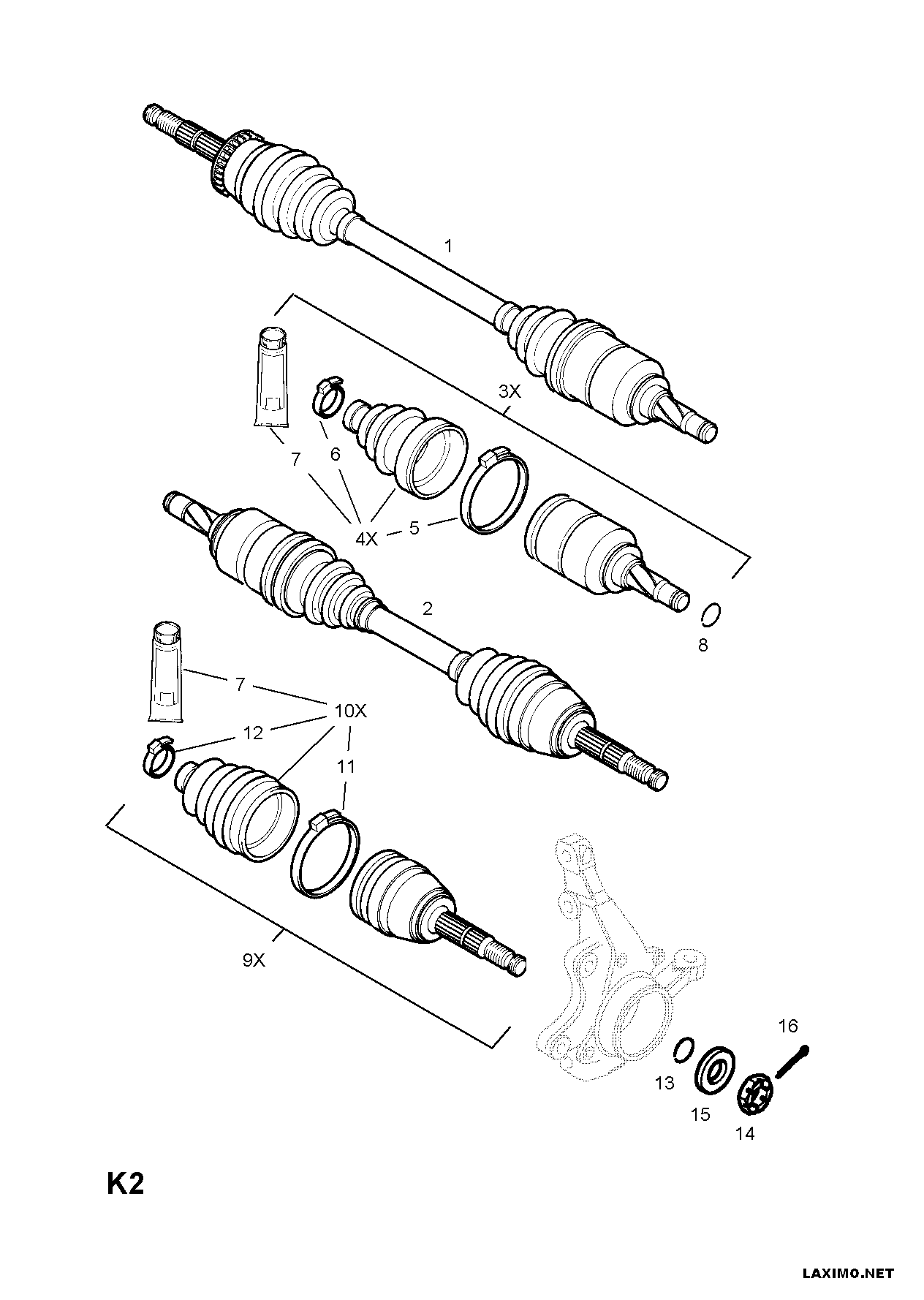 PEUGEOT 3 74 101 - Radlagersatz alexcarstop-ersatzteile.com