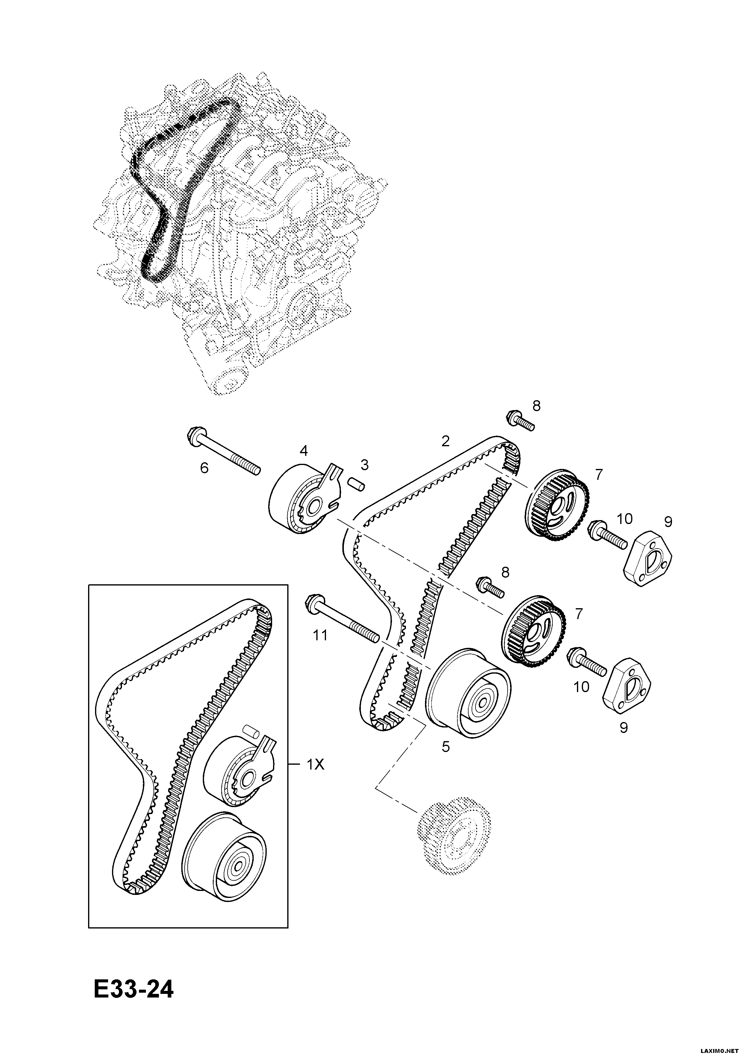 Opel 45 06 091 - Zahnriemensatz alexcarstop-ersatzteile.com